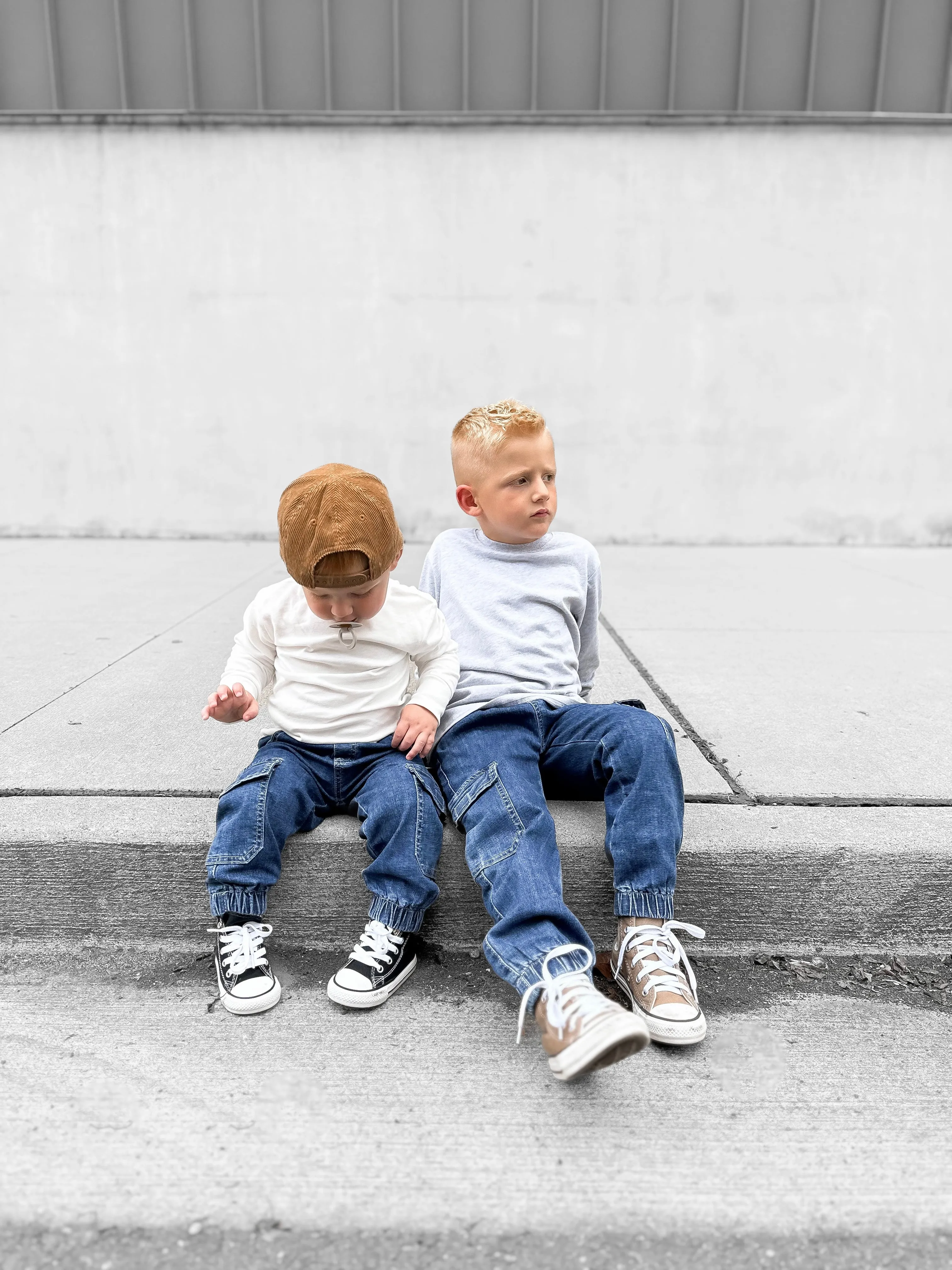 Long Sleeve Elevated Tee 3-Pack - Monochrome,Kids