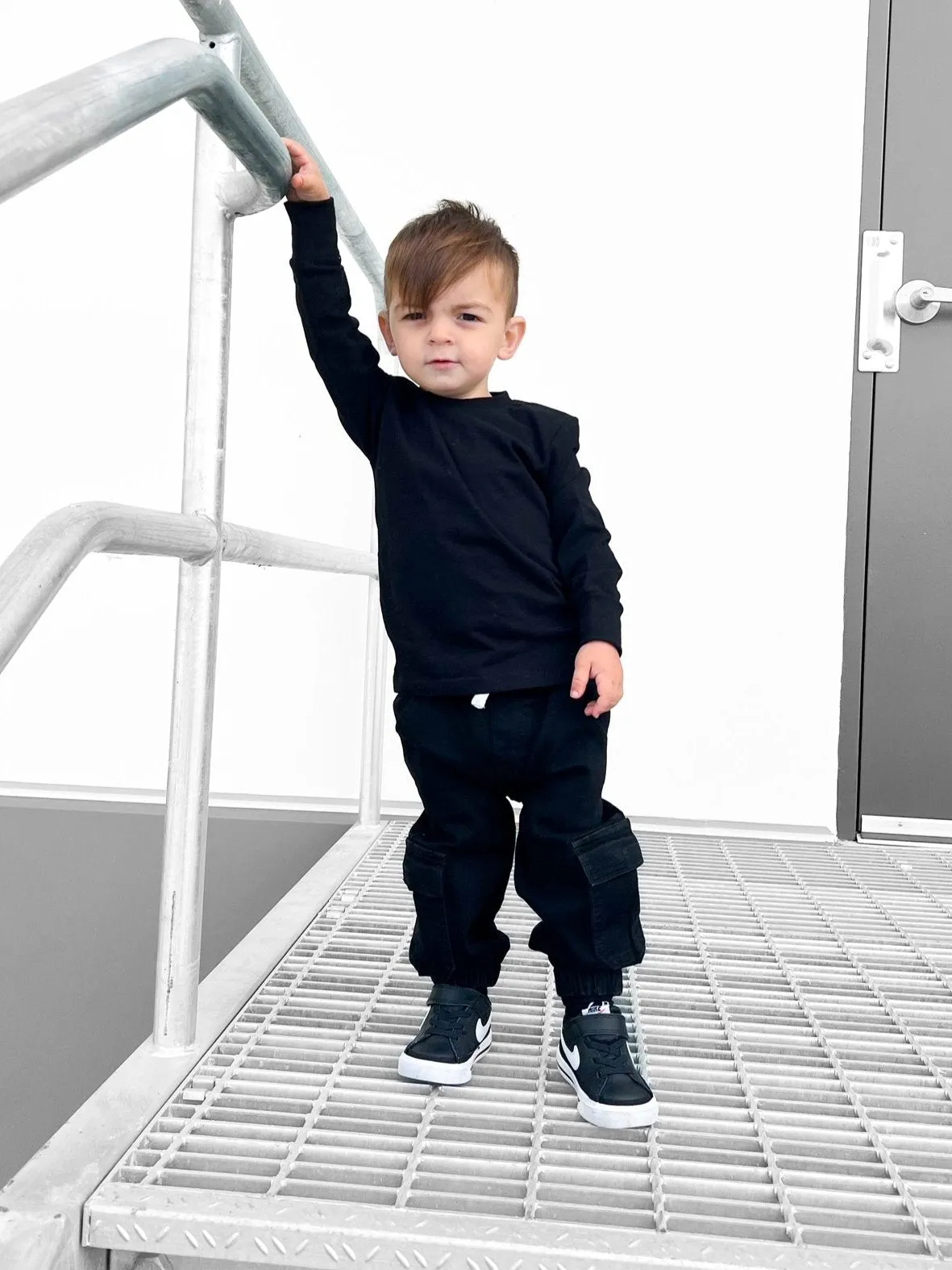 Long Sleeve Elevated Tee 3-Pack - Monochrome,Kids