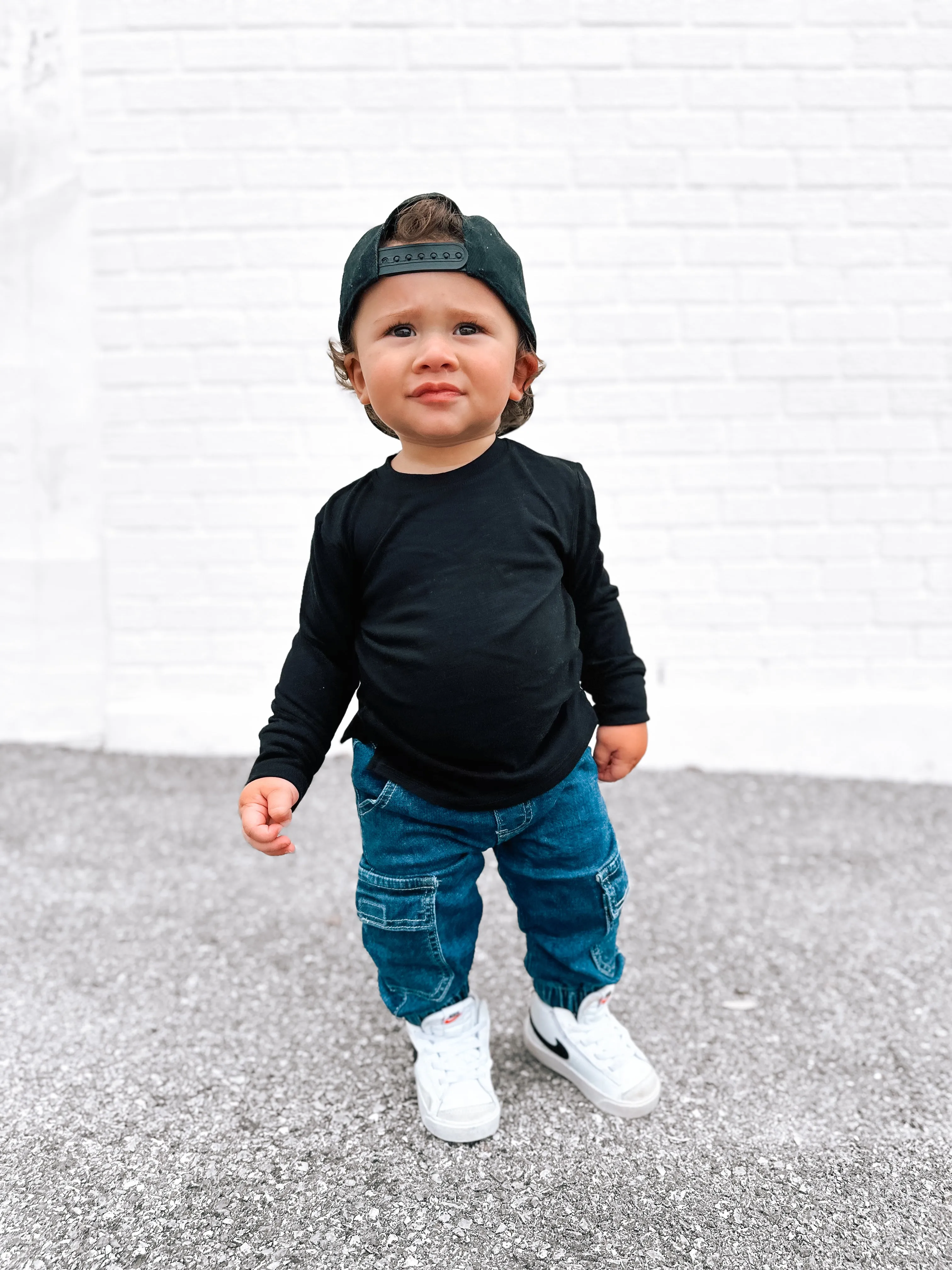 Long Sleeve Elevated Tee 3-Pack - Monochrome,Kids