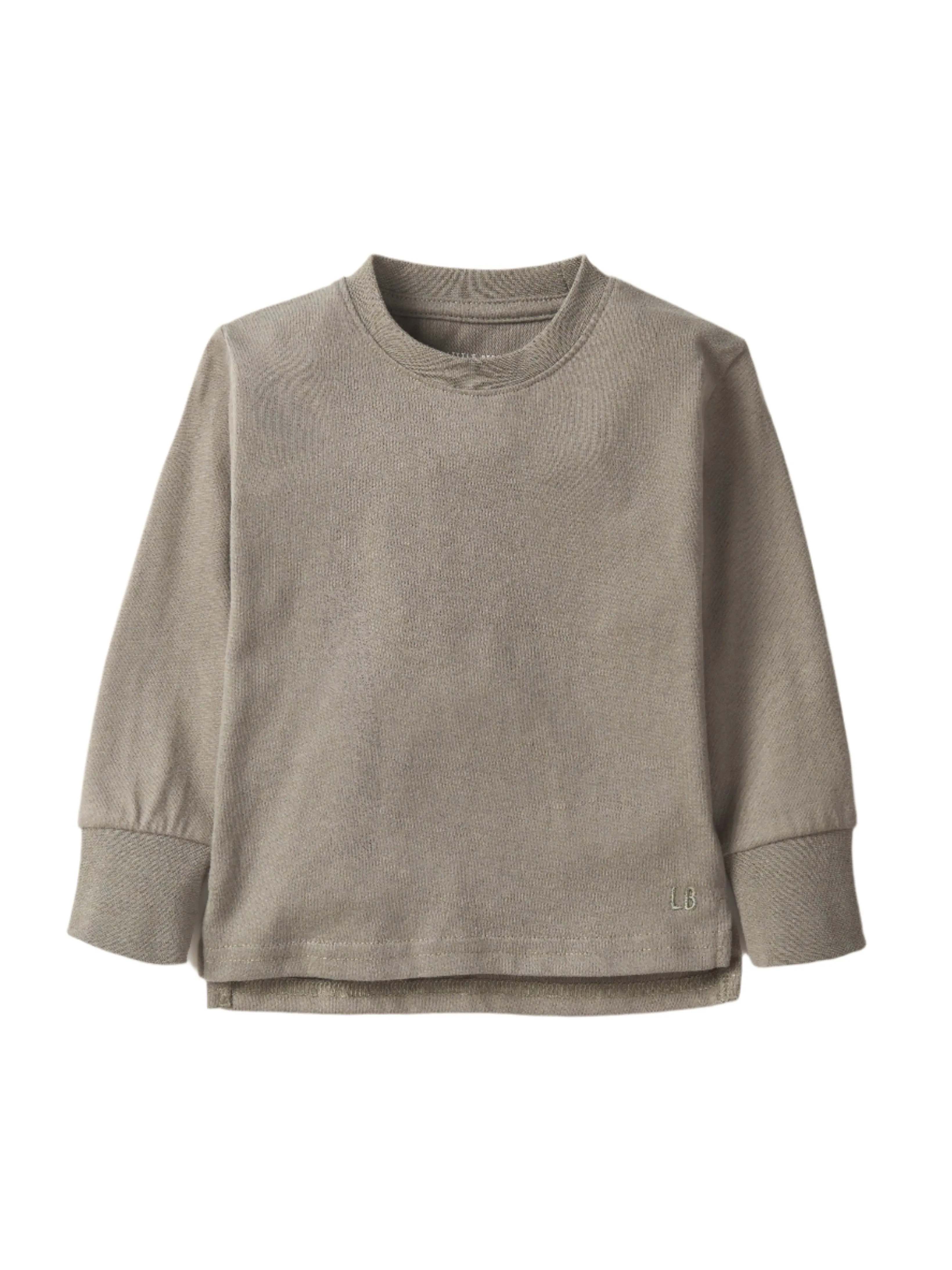 Long Sleeve Elevated Tee - Army Green,Kids