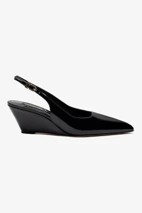 Loulou Pump In Black Patent Leather,Women Heel