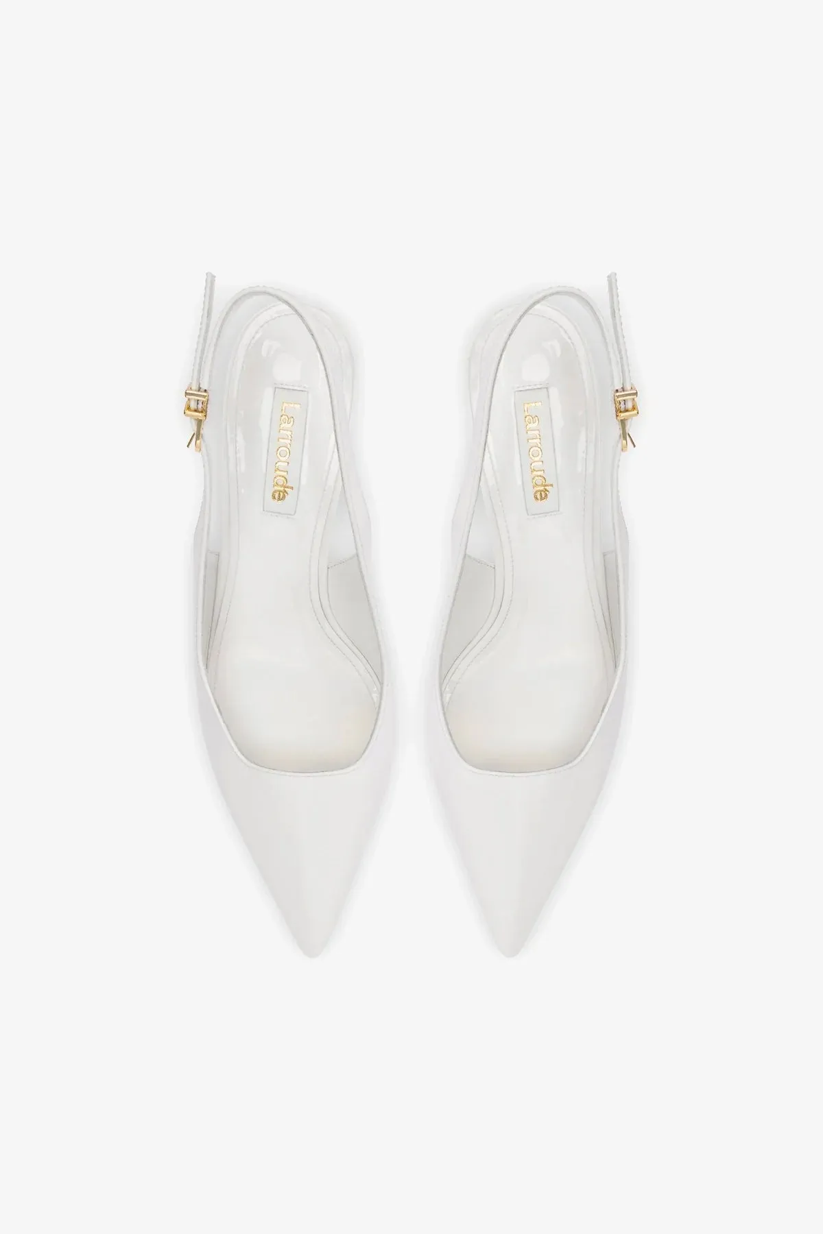 Loulou Pump In White Patent Leather,Women Heel