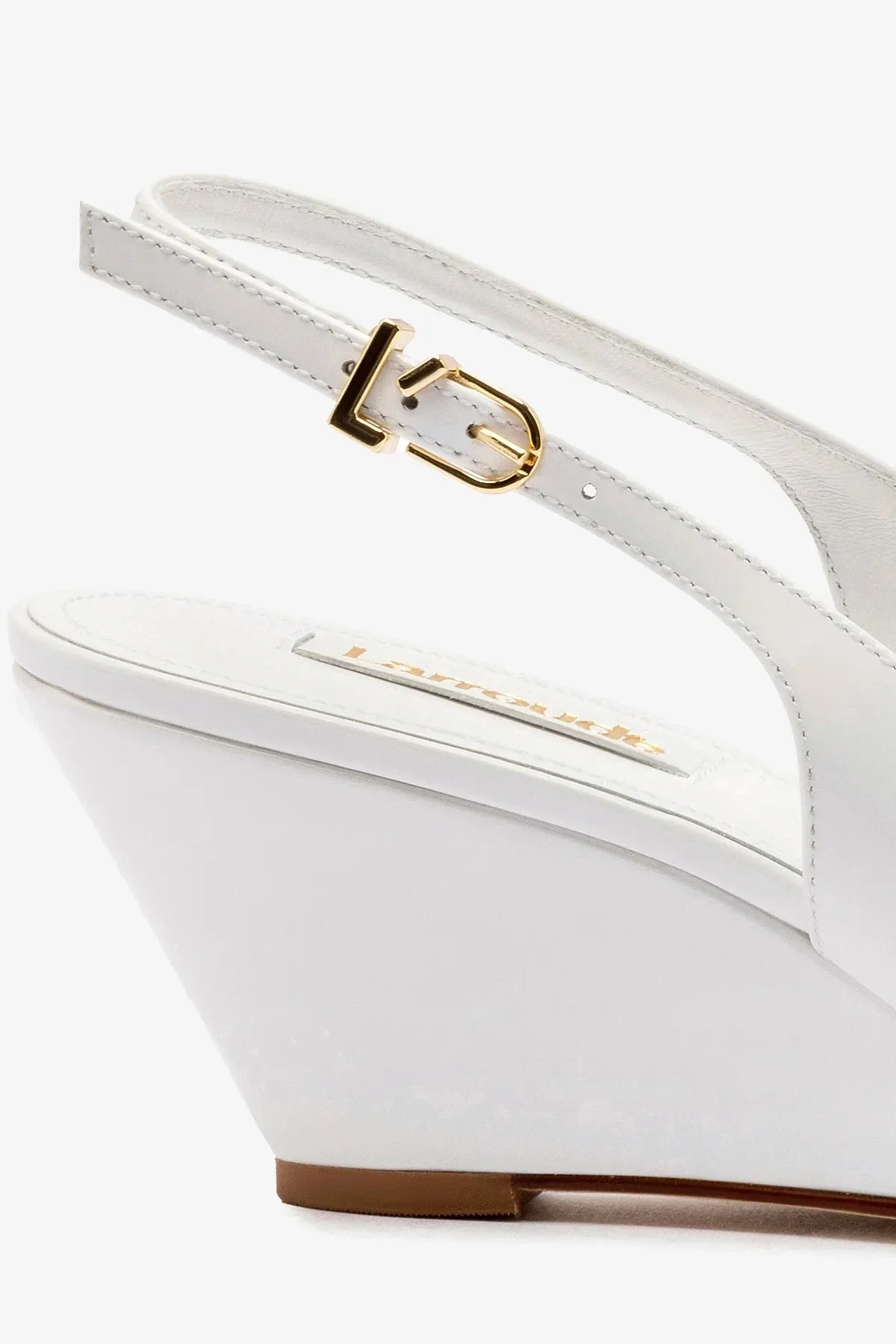 Loulou Pump In White Patent Leather,Women Heel