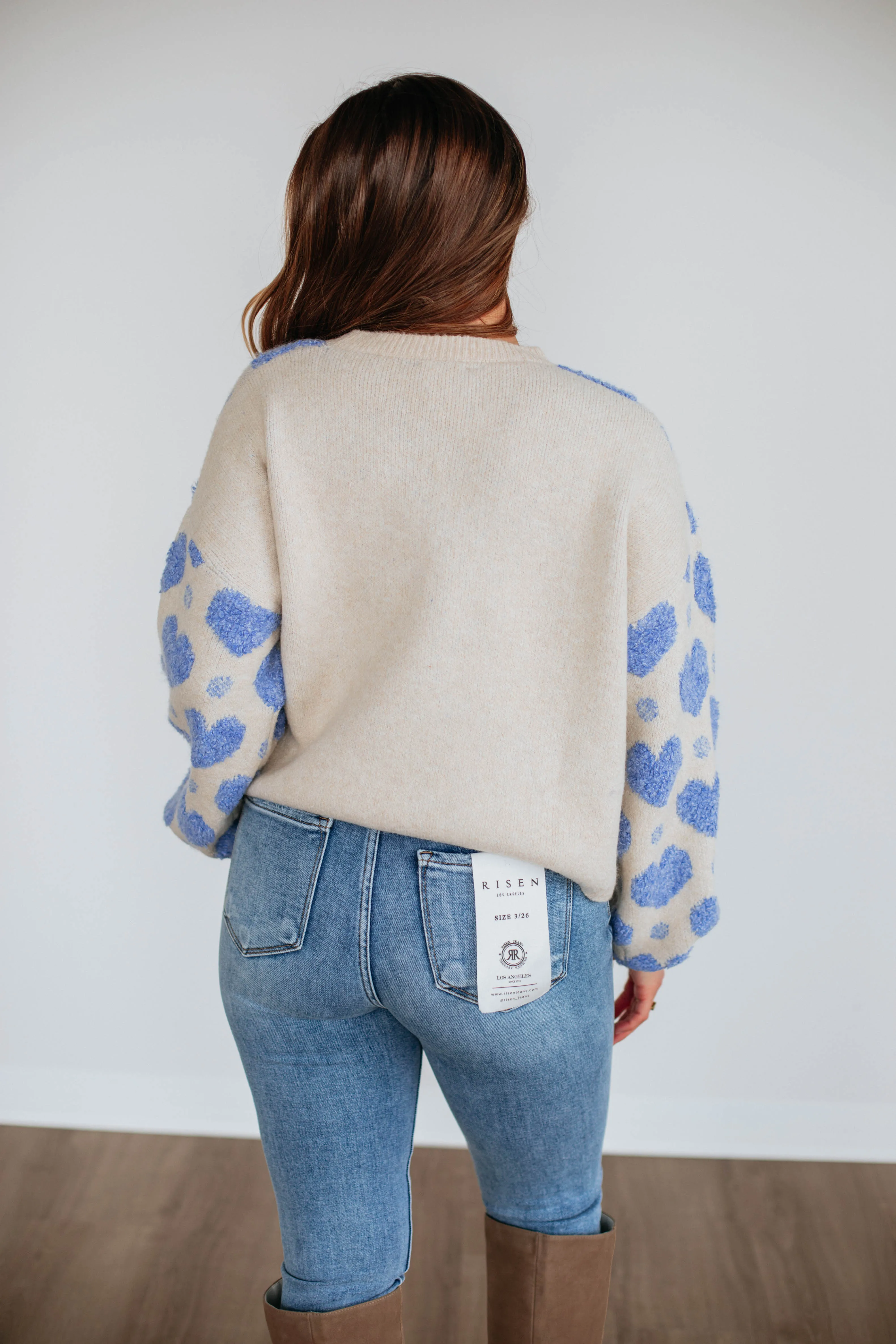 Love Yourself First Sweater - Cornflower Blue,Women Sweater