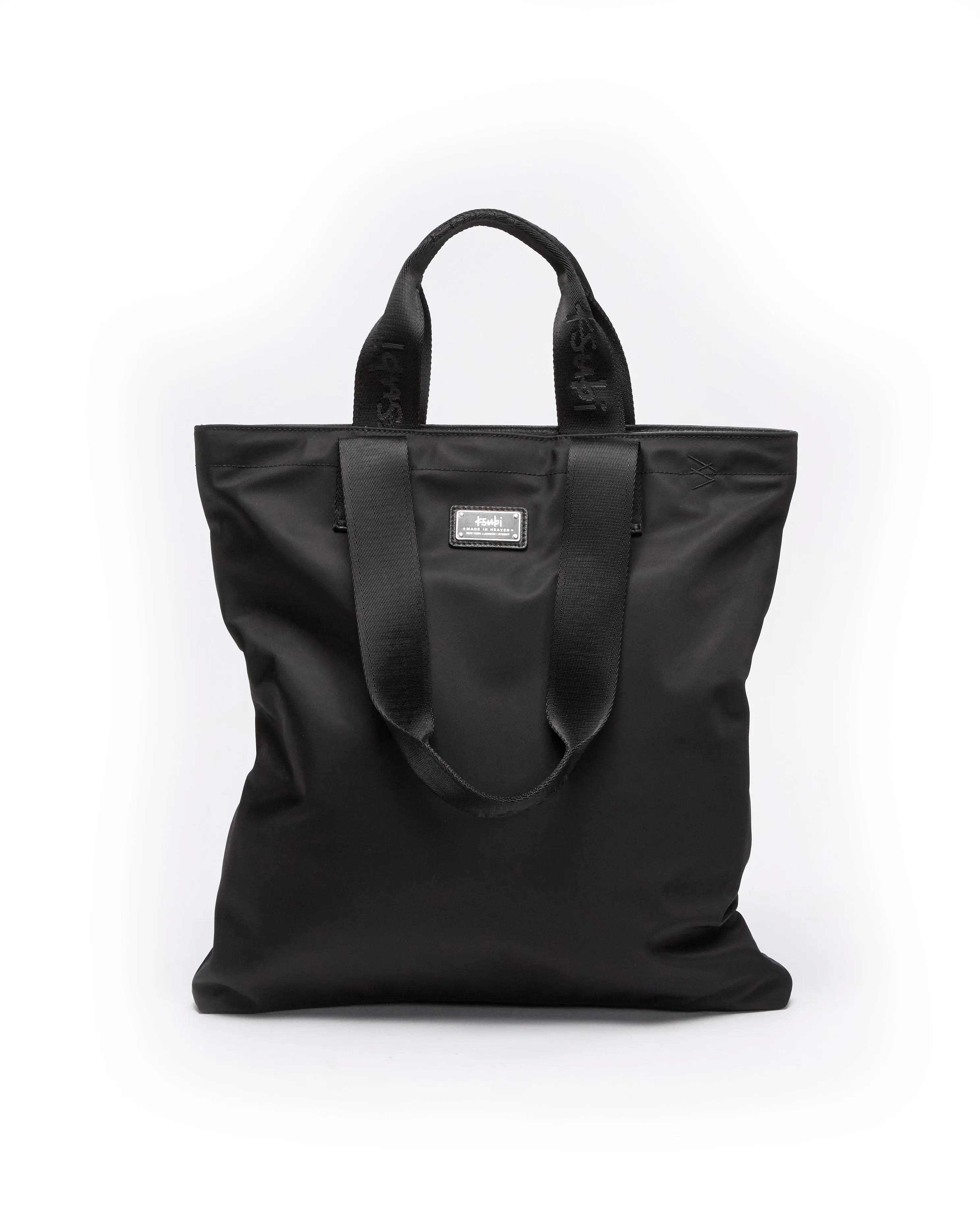 MADE IN HEAVEN NYLON LEATHER TOTE BLACK,Bags