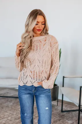 Maidie Knit Sweater - Sand,Women Sweater