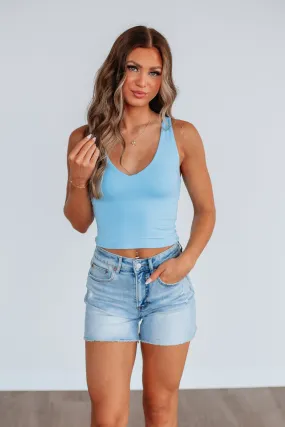 Malina Basic Tank - Sky Blue,Women Tank