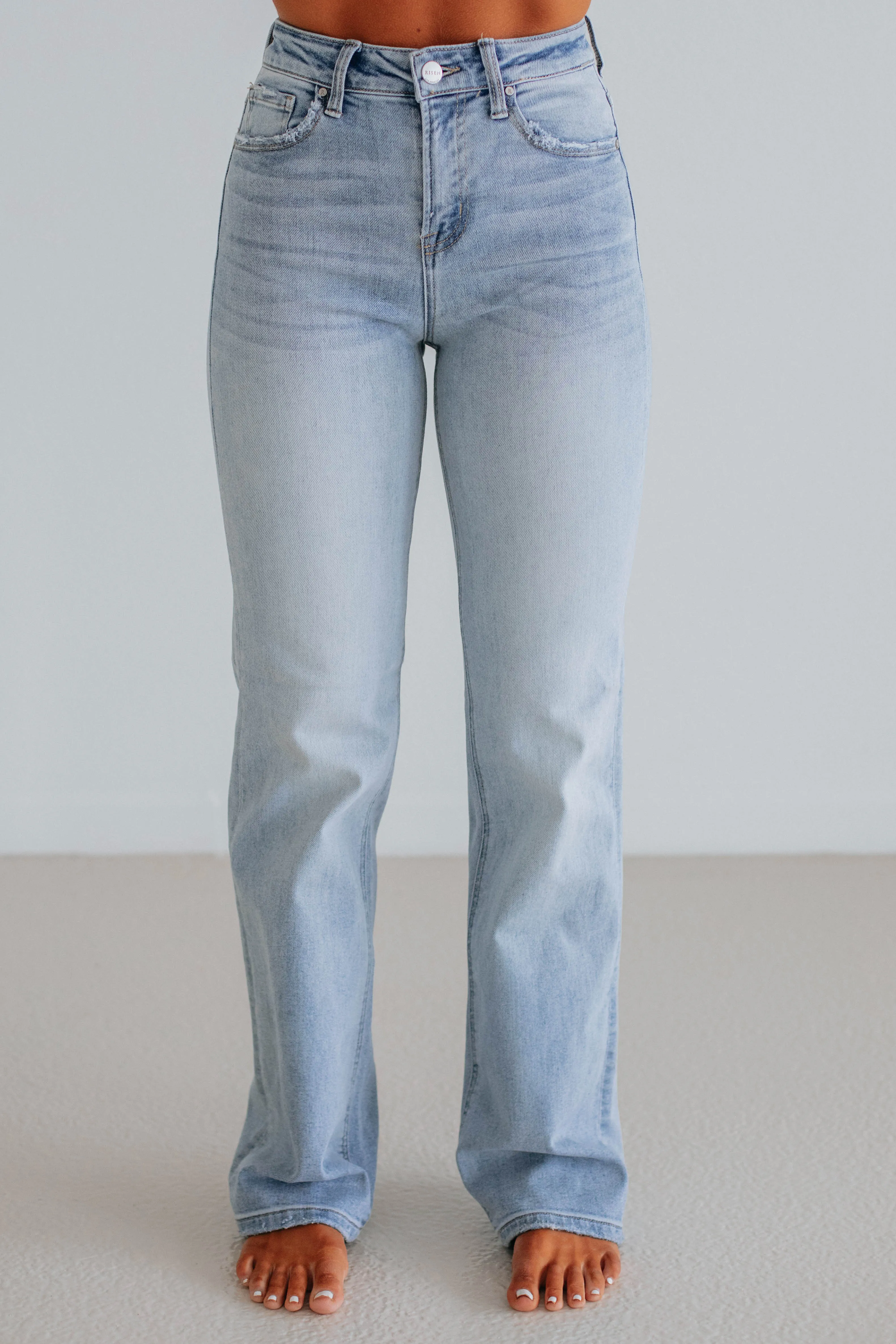 Maranie Risen Jeans - Light Wash,Jeans Women