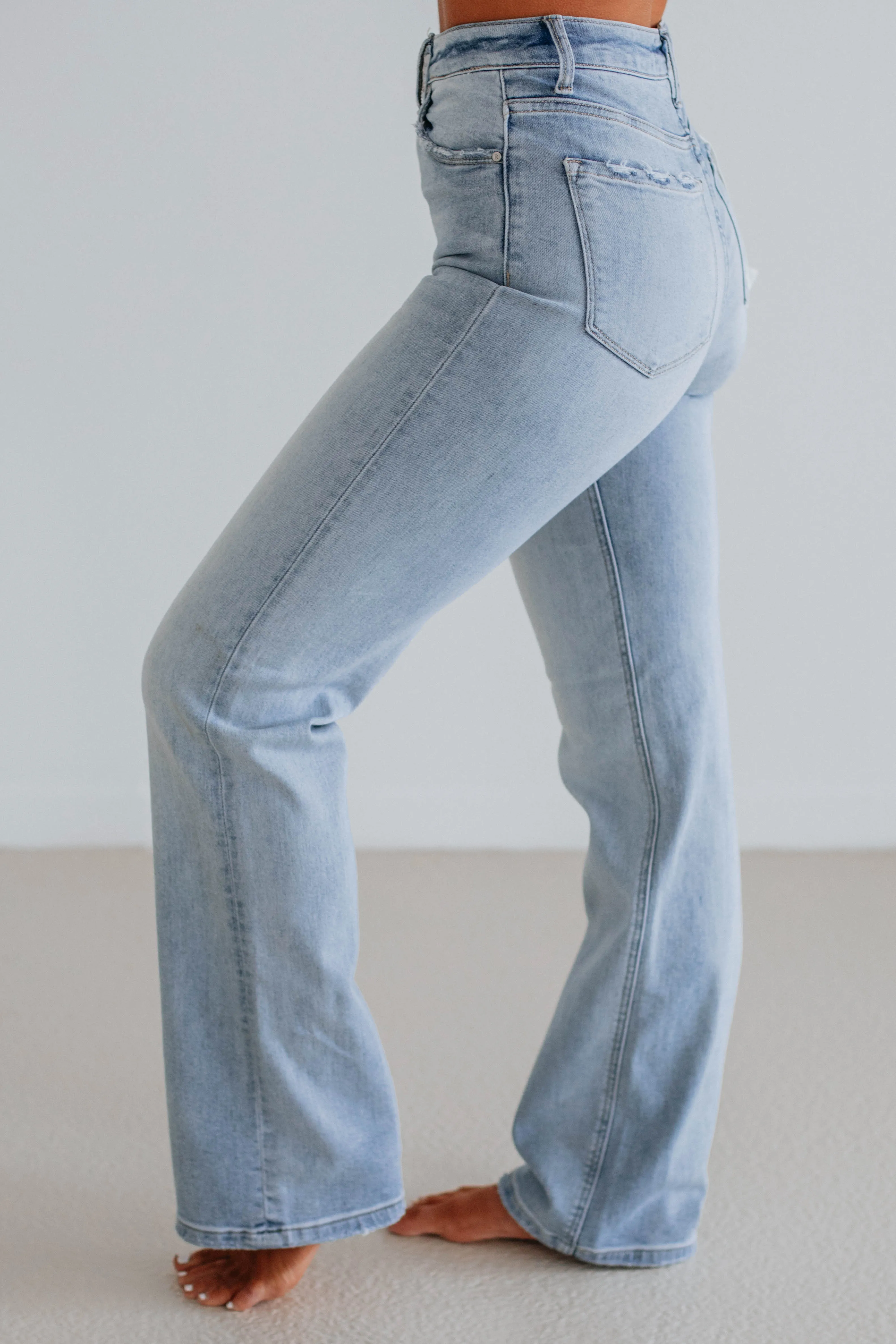Maranie Risen Jeans - Light Wash,Jeans Women