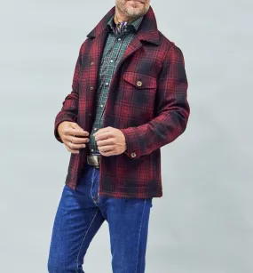 Marco Overshirt in Red/Black Plaid,Men