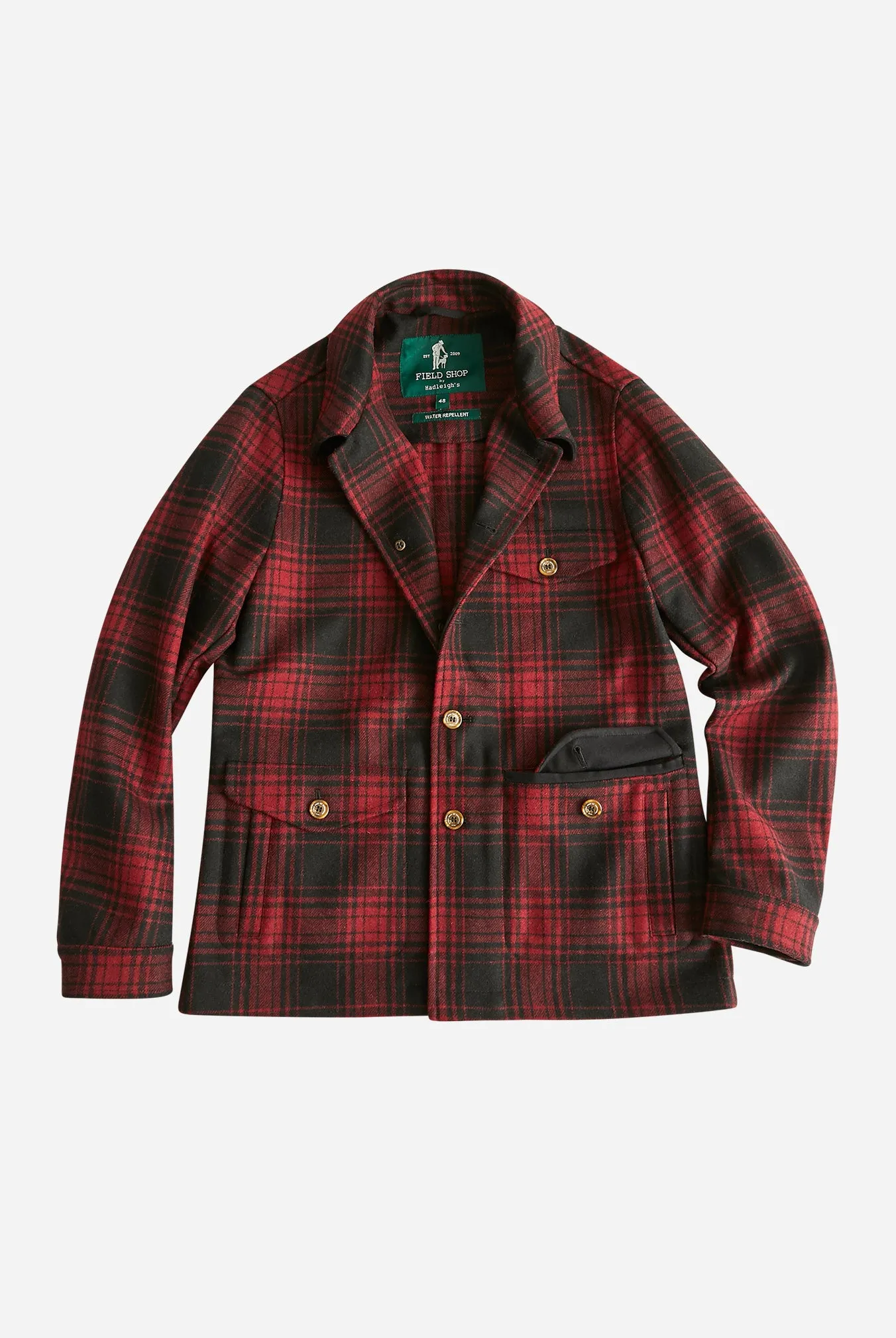 Marco Overshirt in Red/Black Plaid,Men