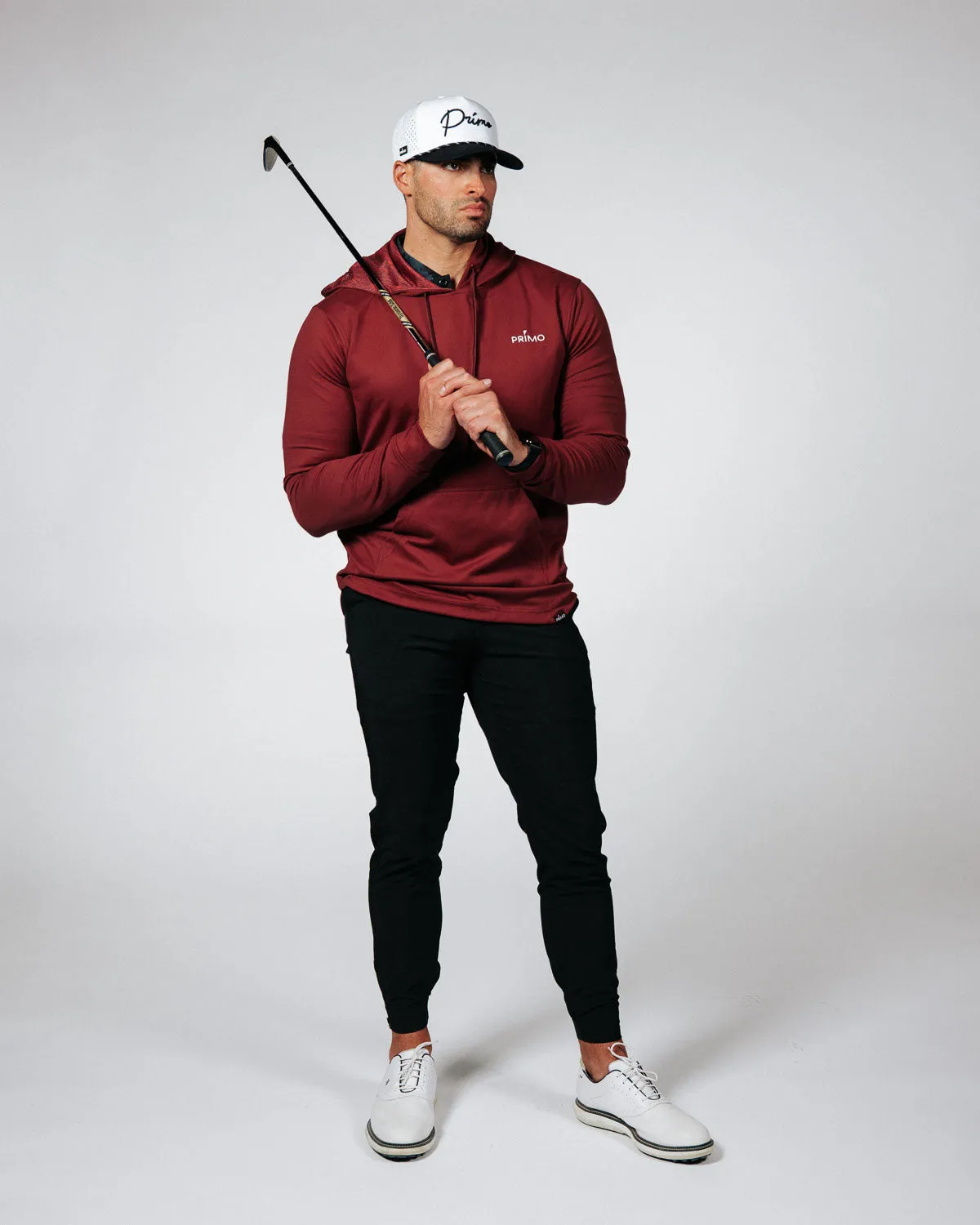 Maroon Ocean Spray Golf Hoodie,Men