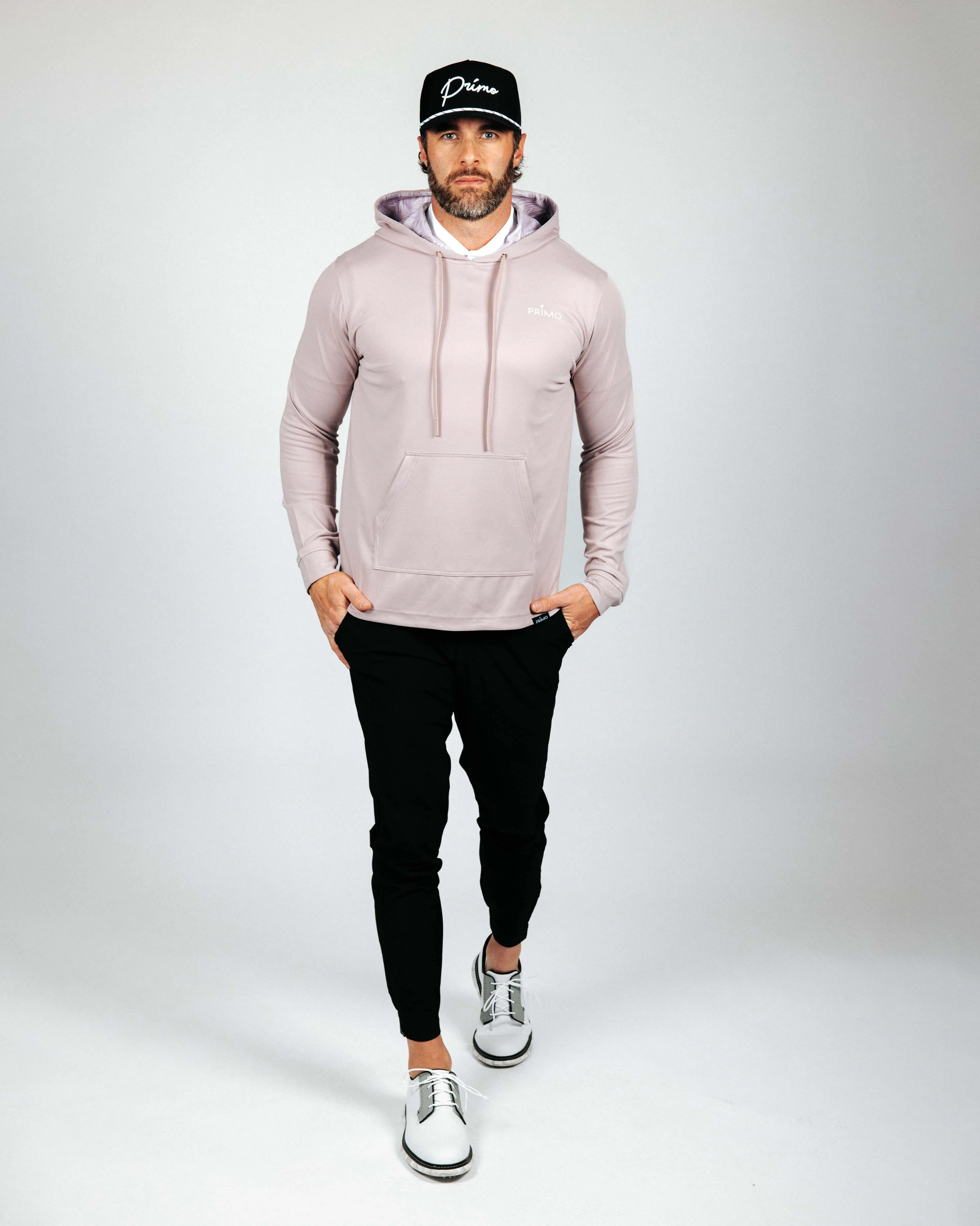Mauve Islander Golf Hoodie,Men