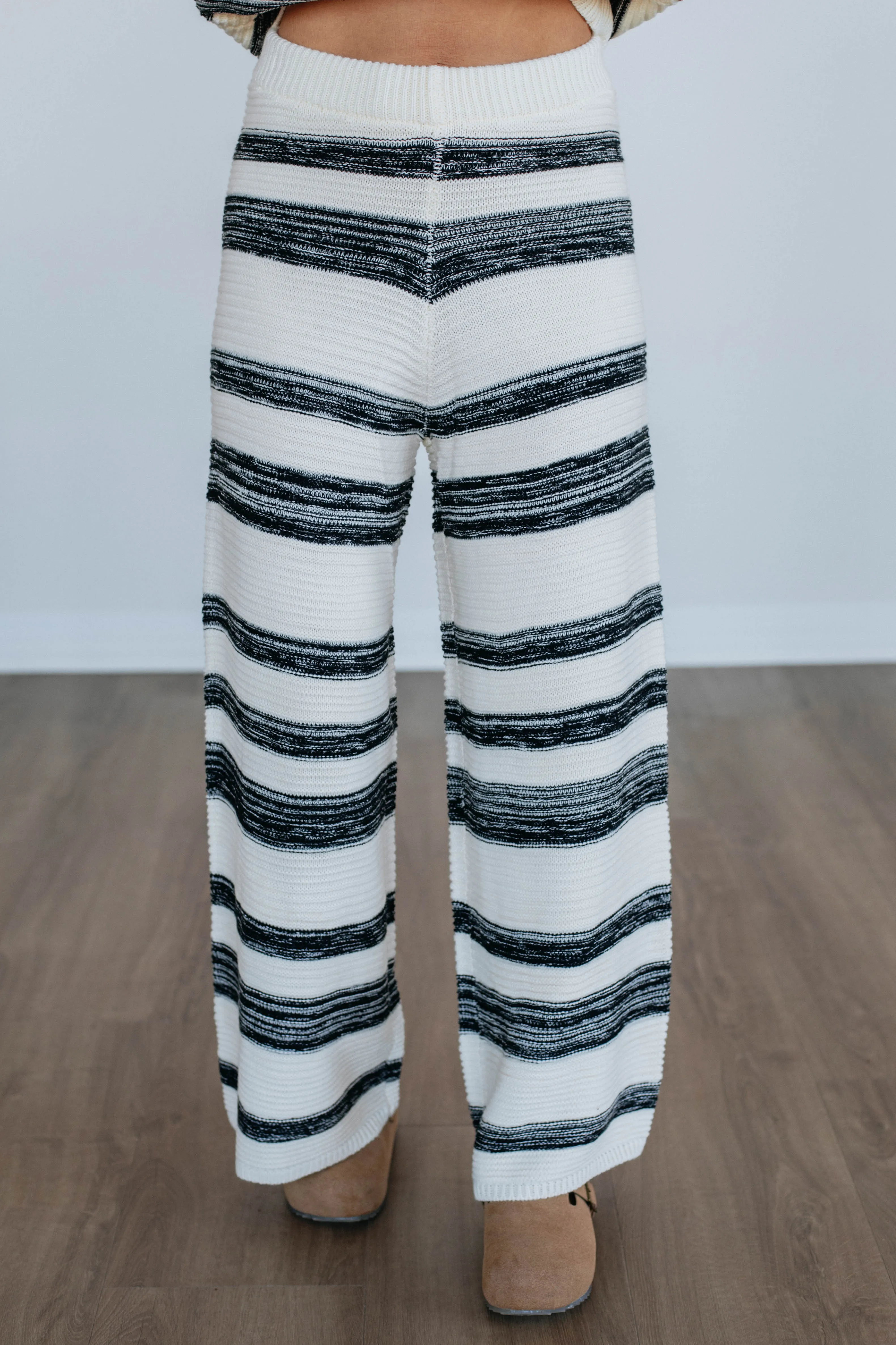 Maygan Striped Sweater Pants,Women Sweater