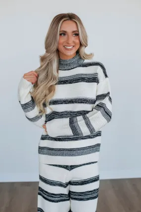 Maygan Striped Sweater,Women Sweater