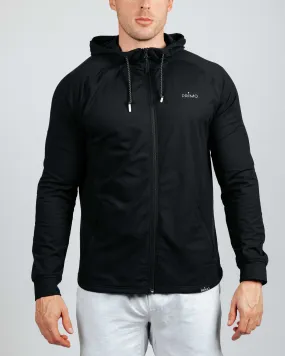 Men's Black Active Jacket,Men