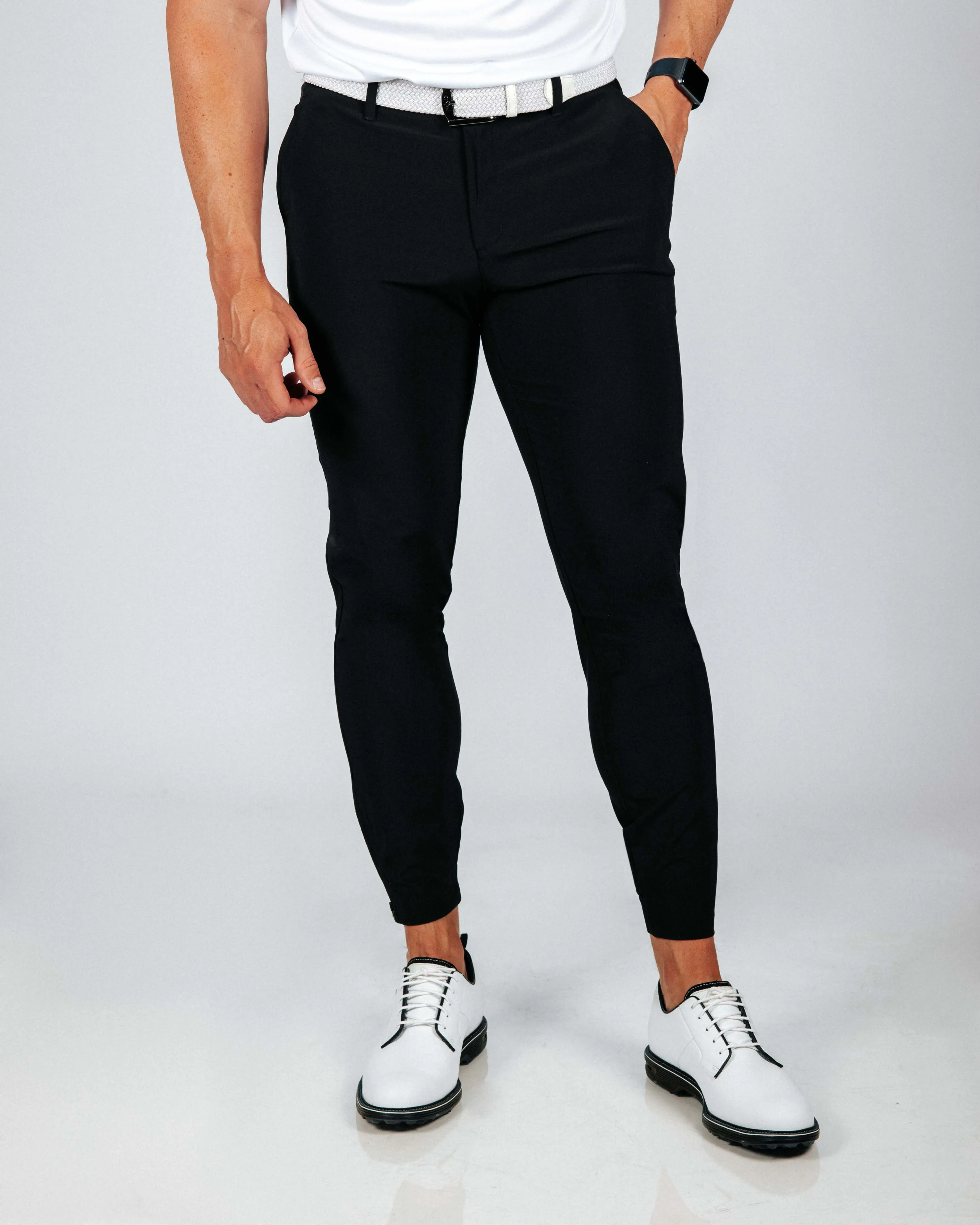 Men's Black Golf Jogger,Pants