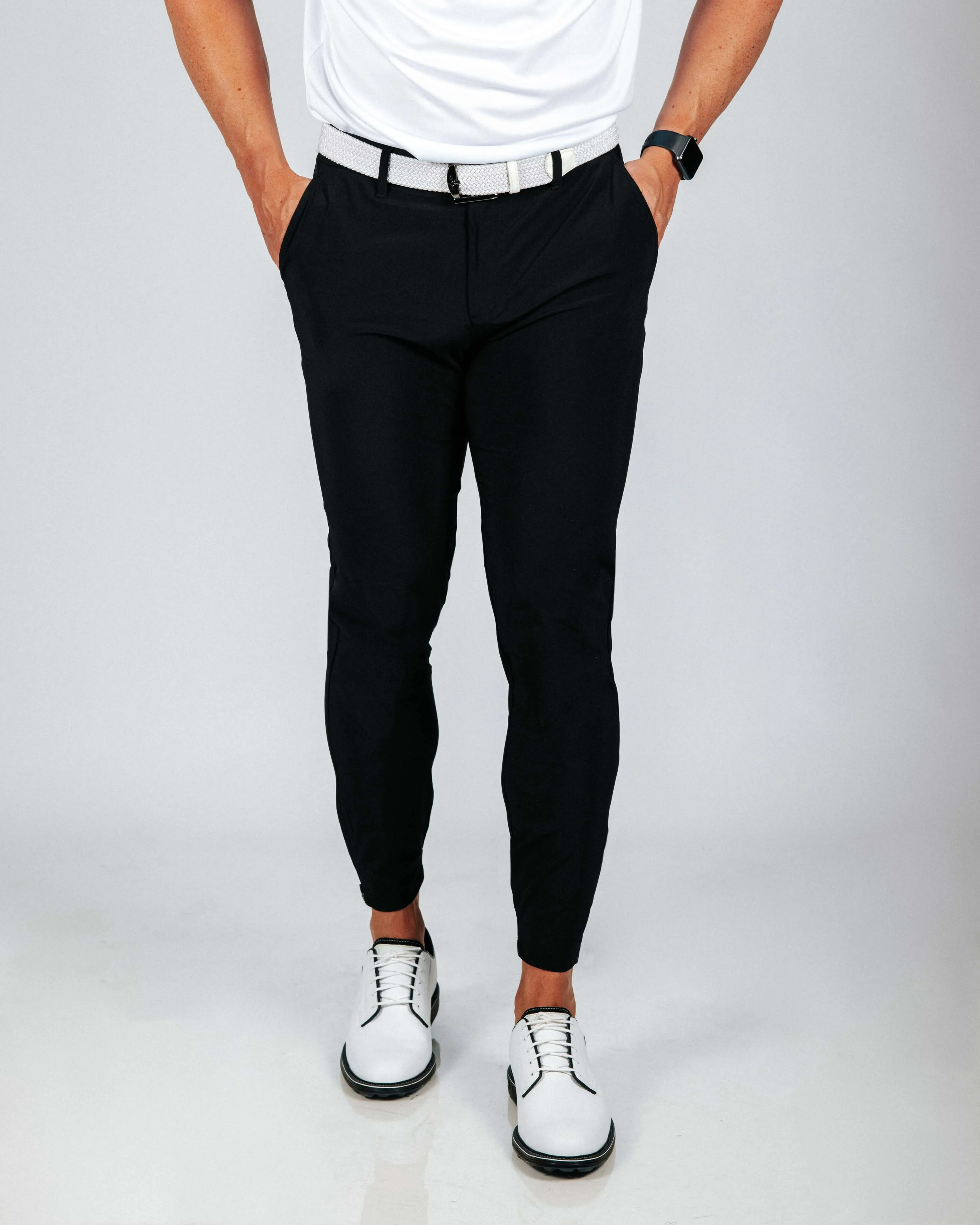 Men's Black Golf Jogger,Pants