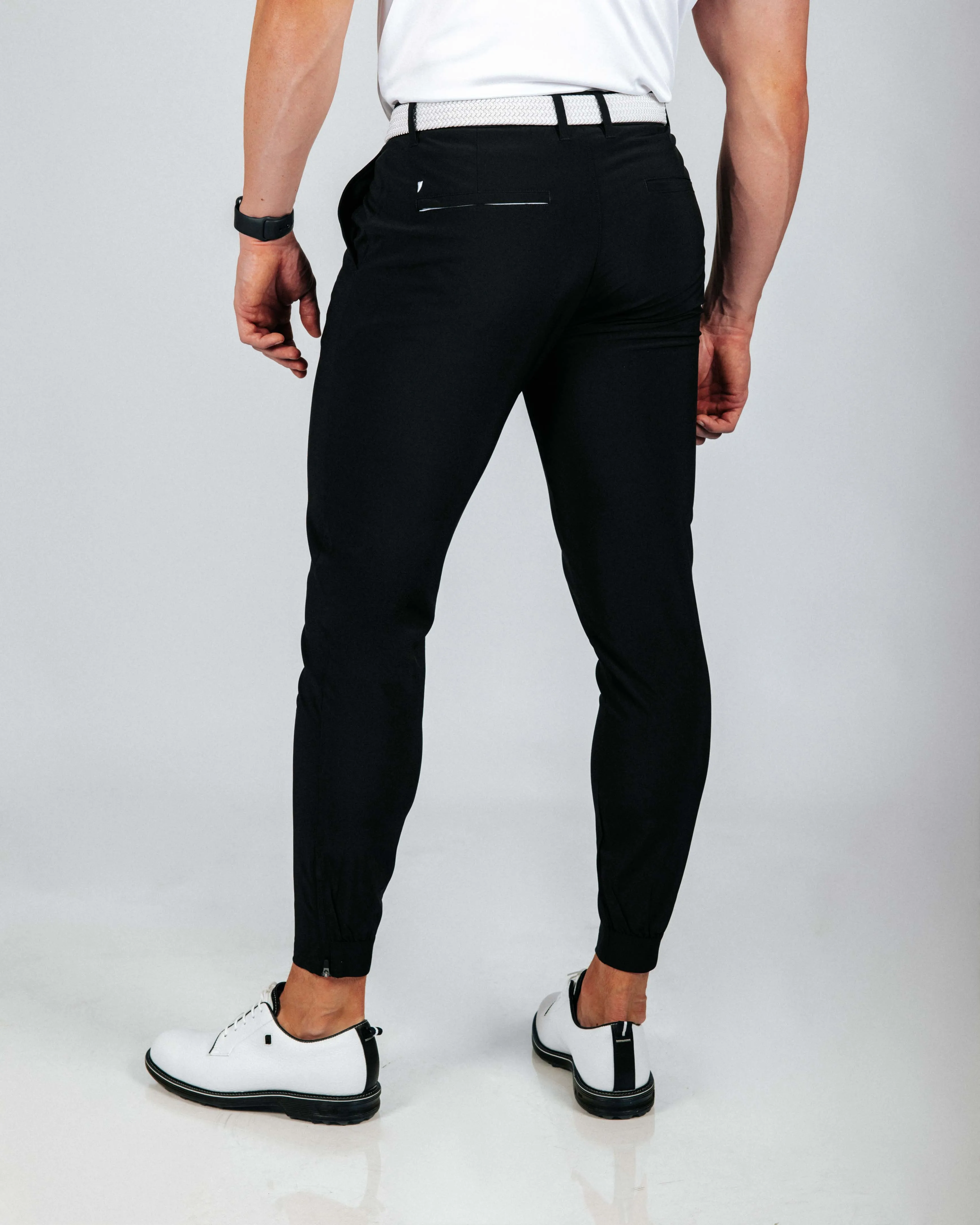 Men's Black Golf Jogger,Pants