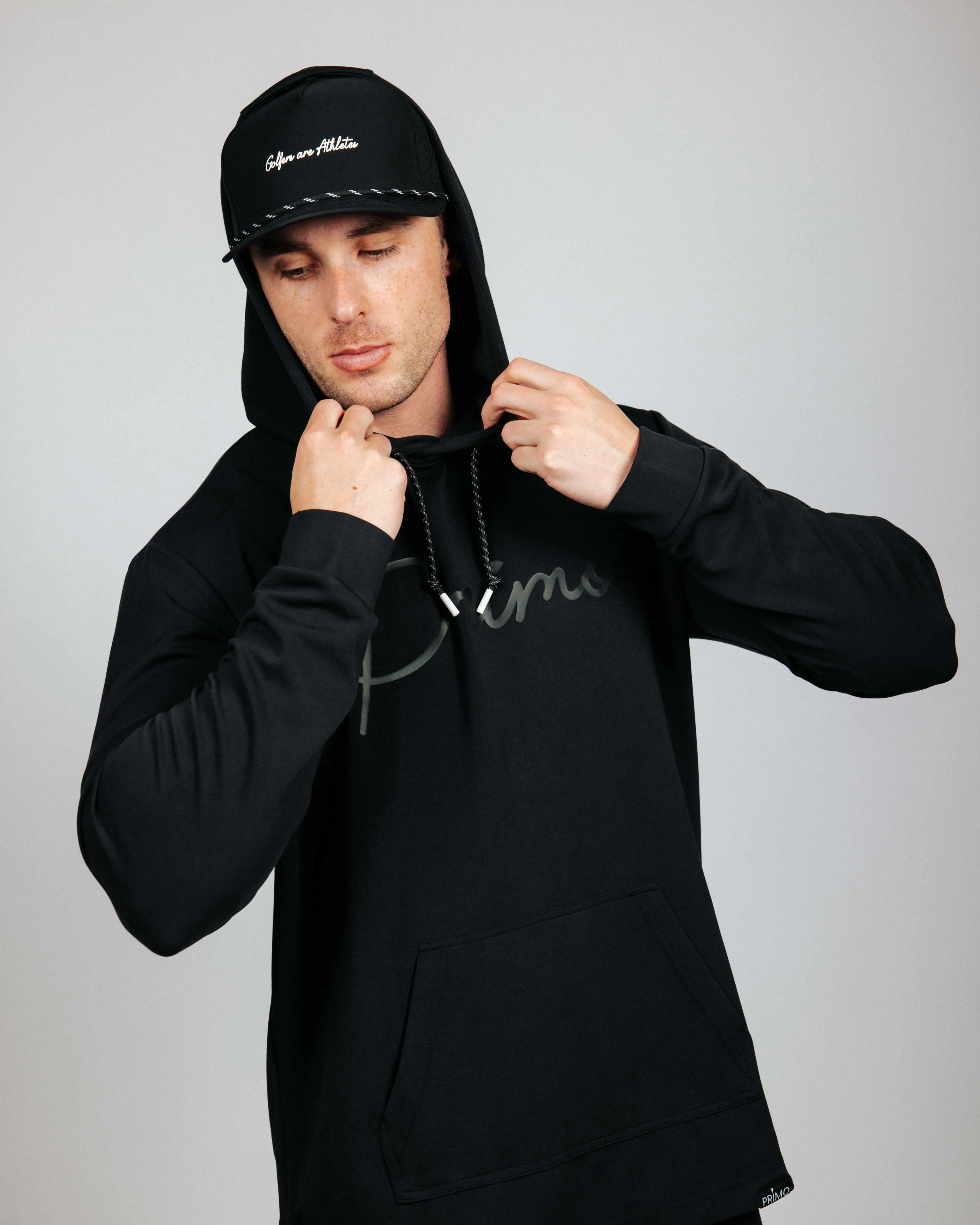 Men's Black Recovery Hoodie,Men