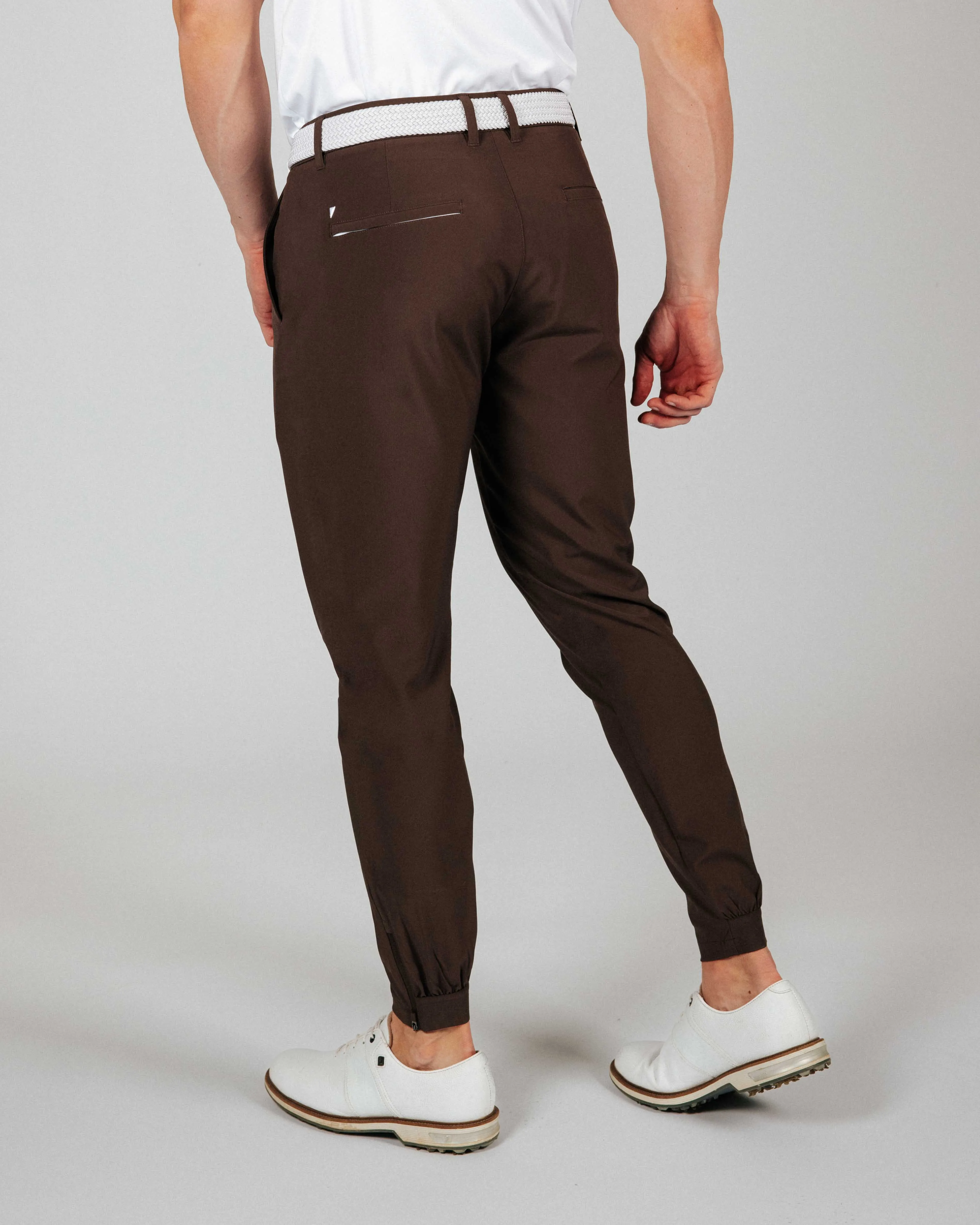 Men's Brown Golf Jogger,Pants