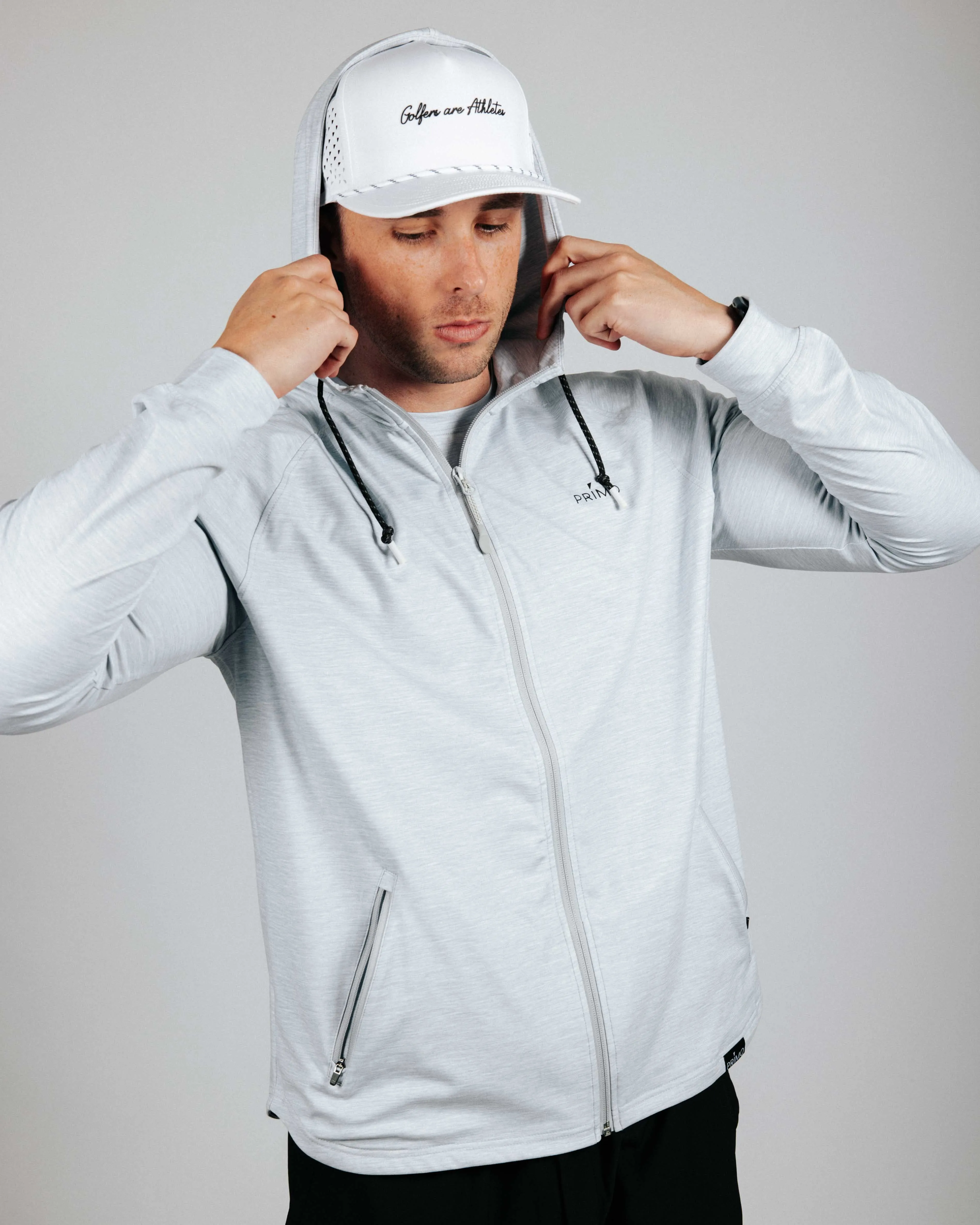 Men's Light Gray Active Jacket,Men