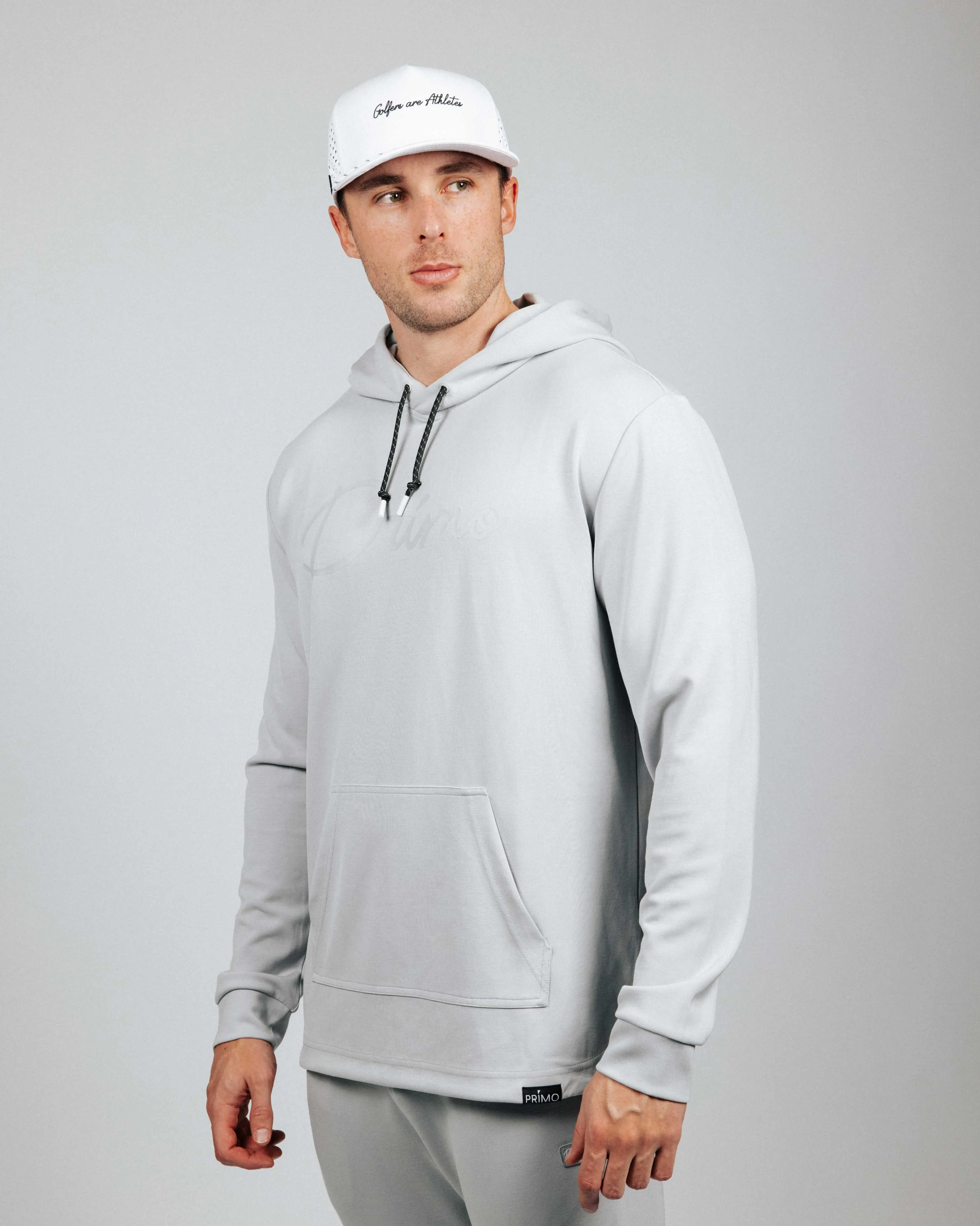 Men's Light Gray Recovery Hoodie,Men