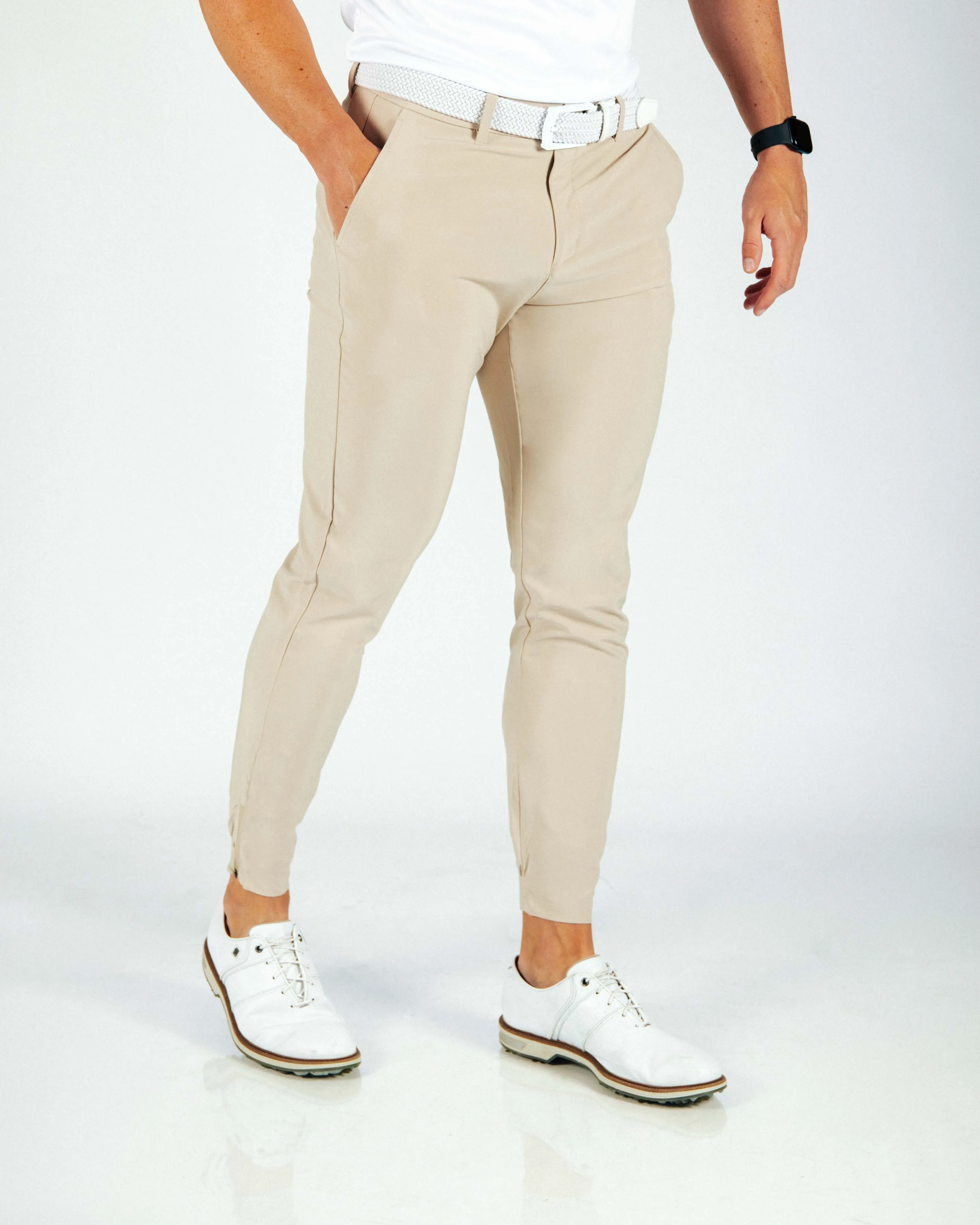 Men's Light Khaki Golf Jogger,Pants