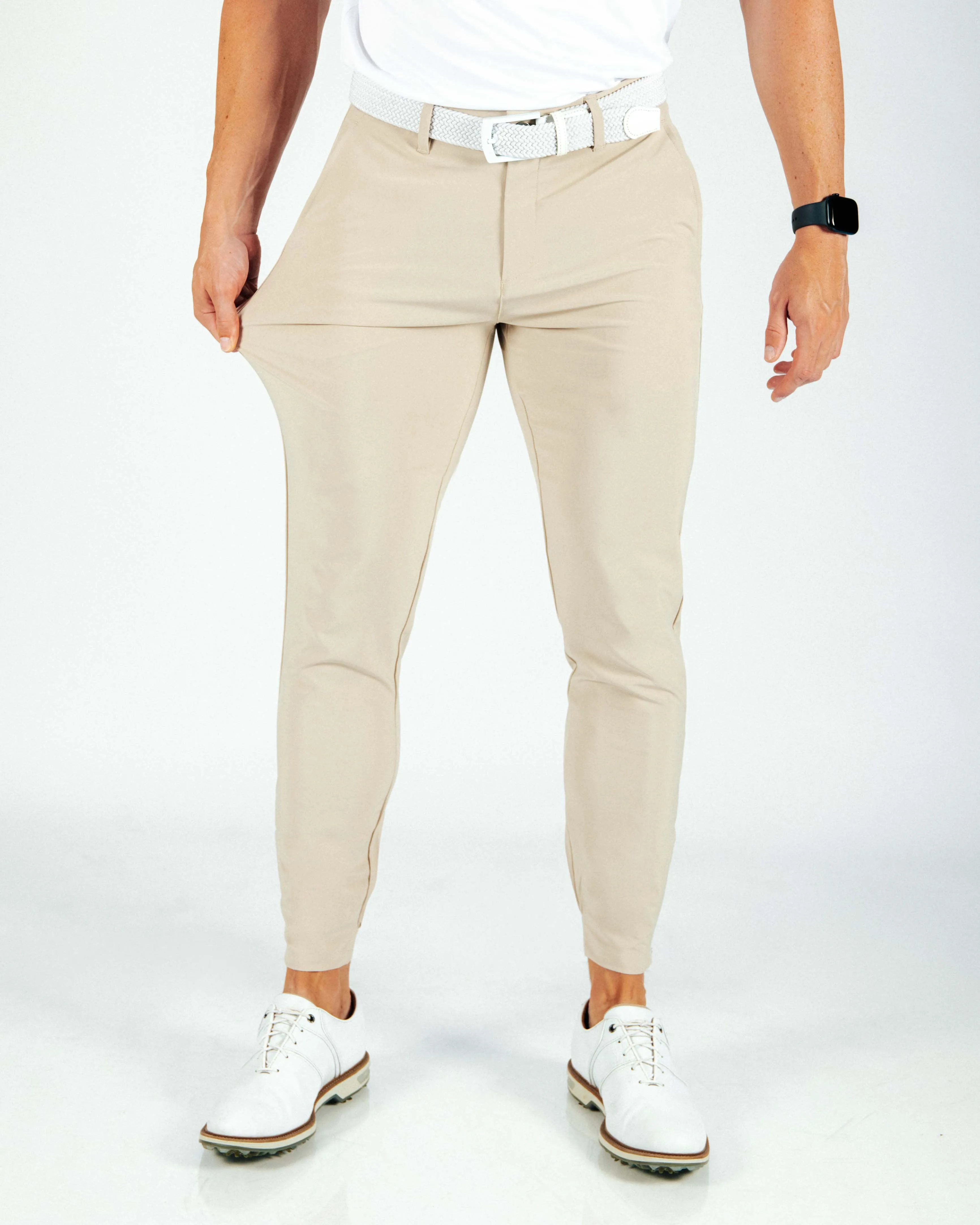 Men's Light Khaki Golf Jogger,Pants