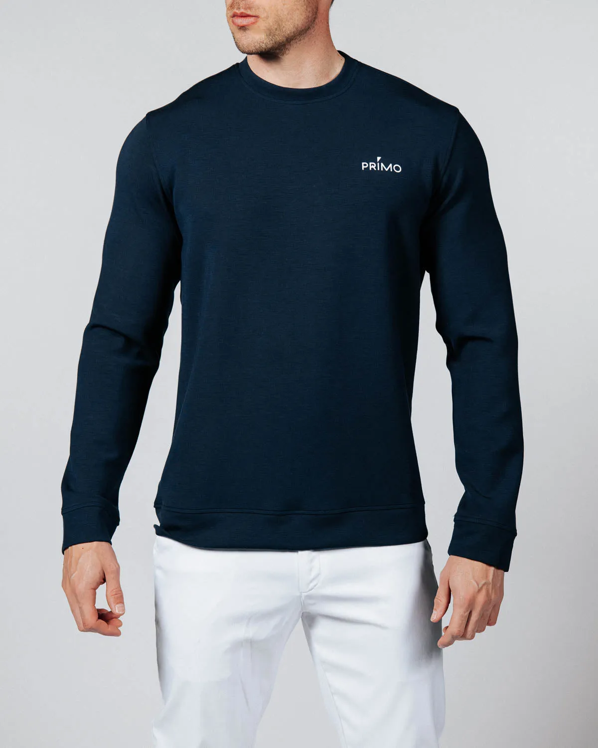 Men's Navy Golf Crew Neck,Men