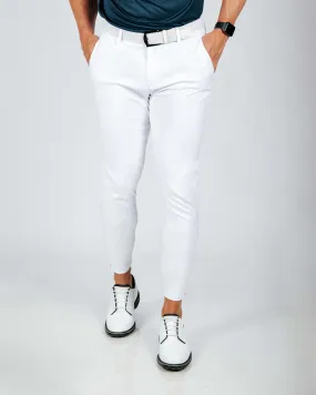 Men's White Golf Jogger,Pants