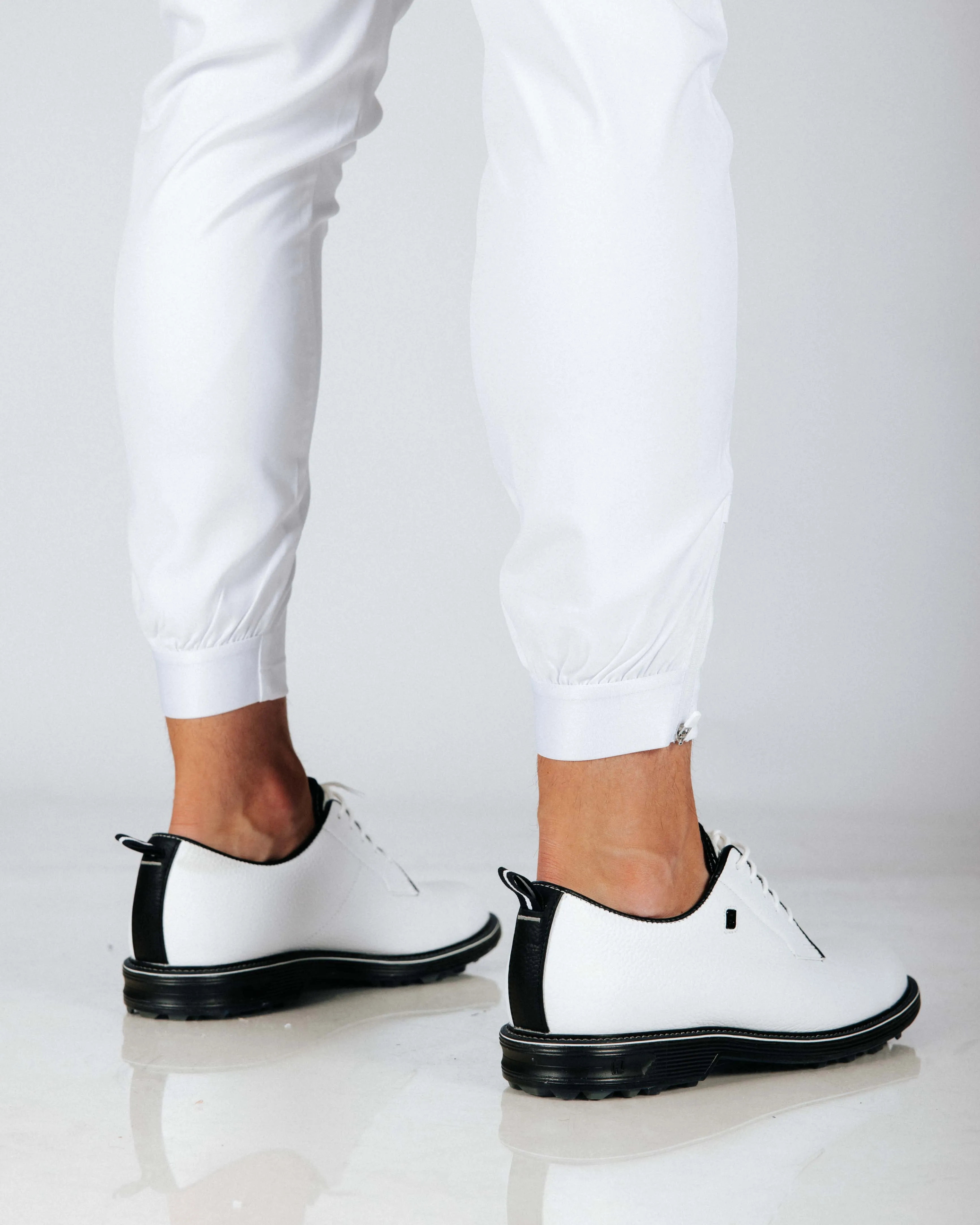 Men's White Golf Jogger,Pants