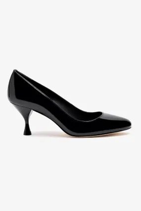 Michelle Lo Pump In Black Patent Leather,Women Heel