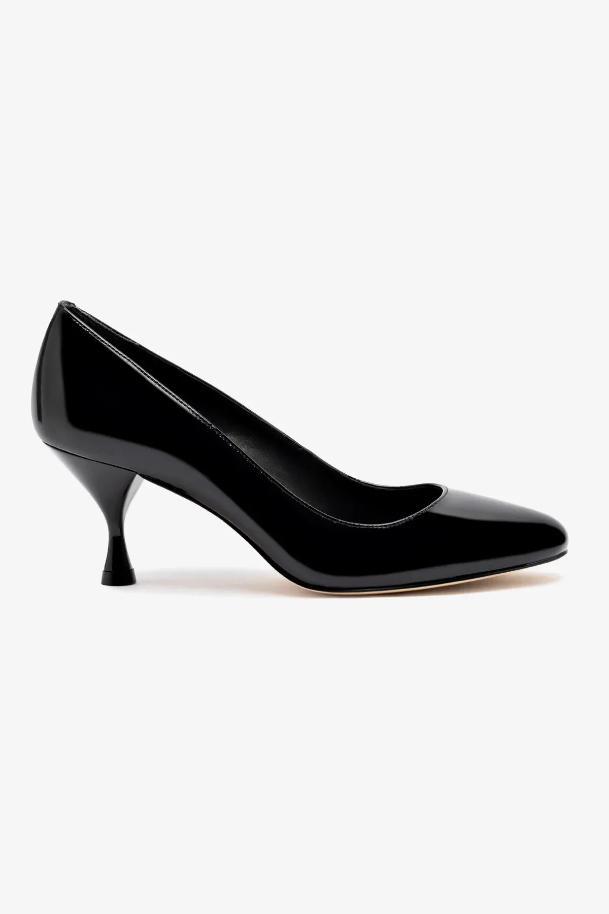 Michelle Lo Pump In Black Patent Leather,Women Heel