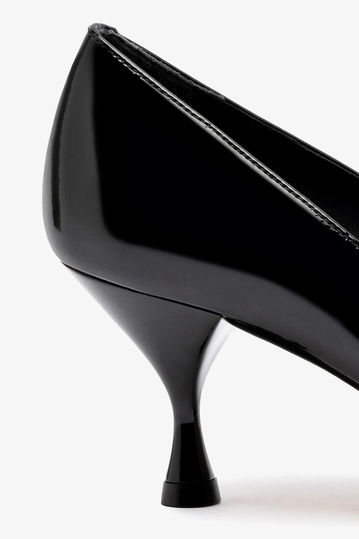 Michelle Lo Pump In Black Patent Leather,Women Heel