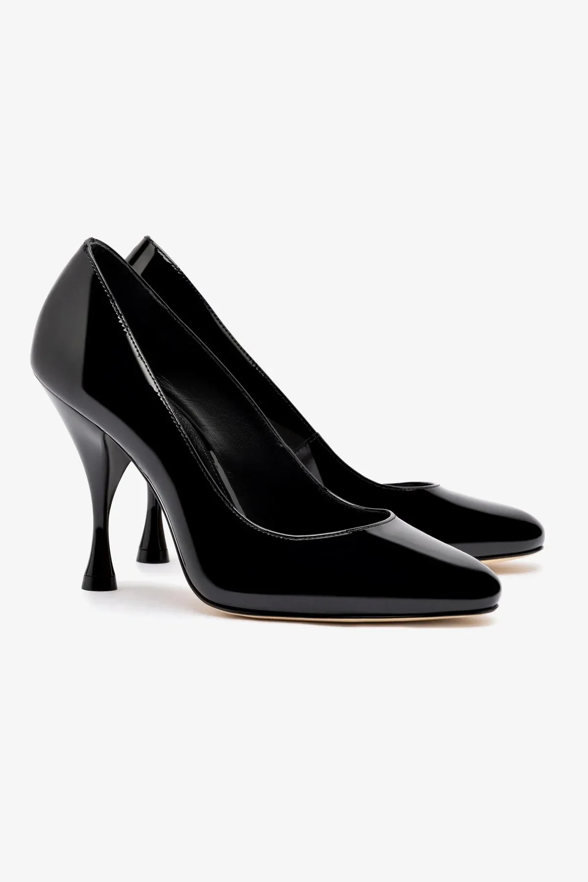 Michelle Pump In Black Patent Leather,Women Heel