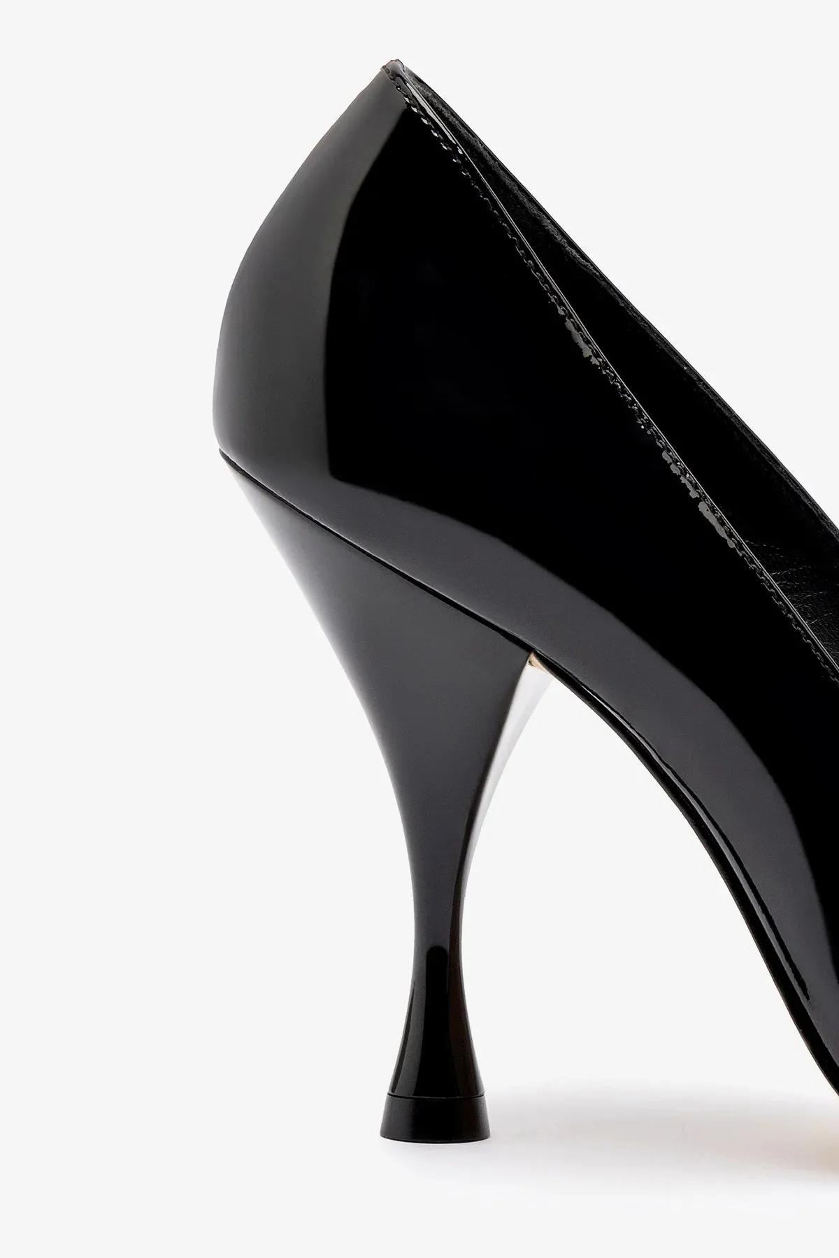 Michelle Pump In Black Patent Leather,Women Heel