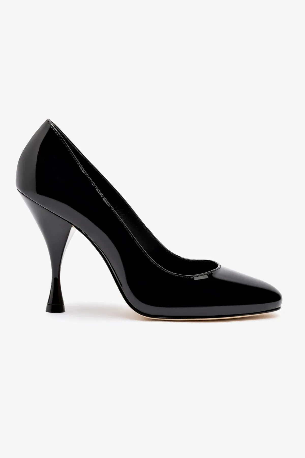 Michelle Pump In Black Patent Leather,Women Heel