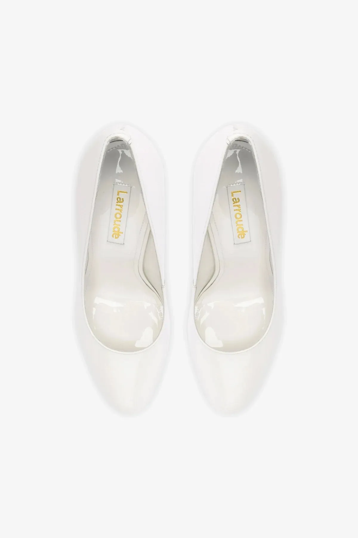 Michelle Pump In White Patent Leather,Women Heel