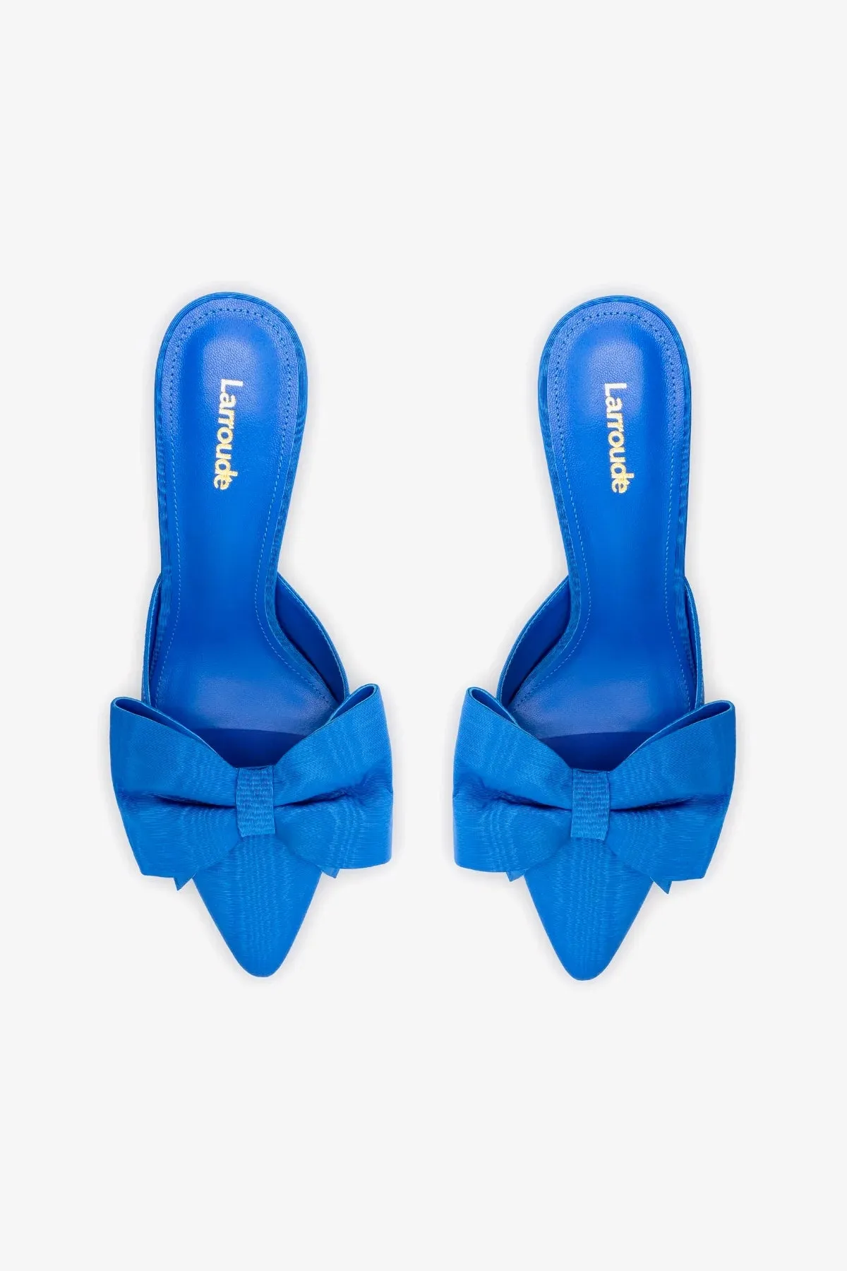 Mini Elle Pump In Azure Fabric,Women Heel