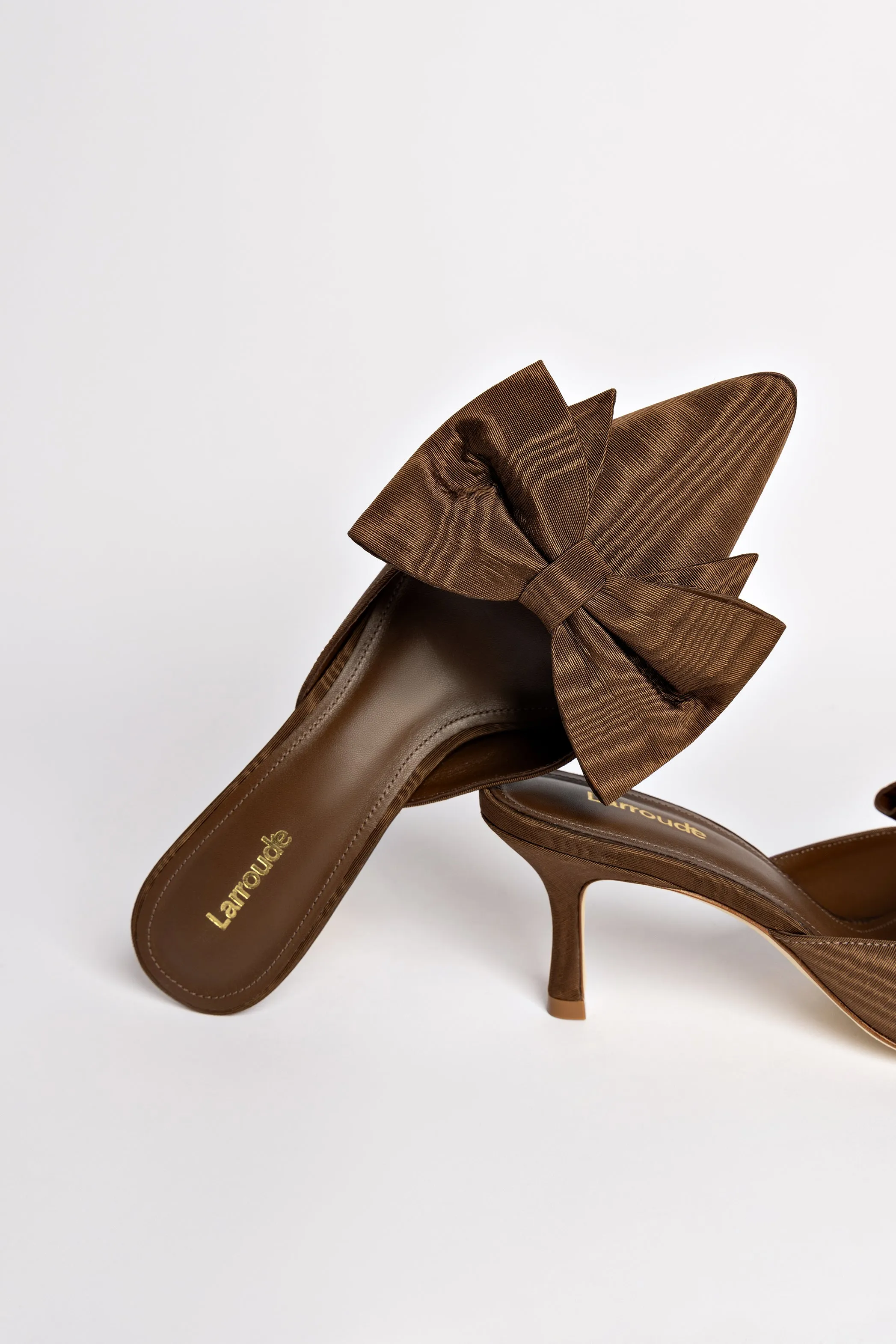 Mini Elle Pump In Cinnamon Fabric,Women Heel