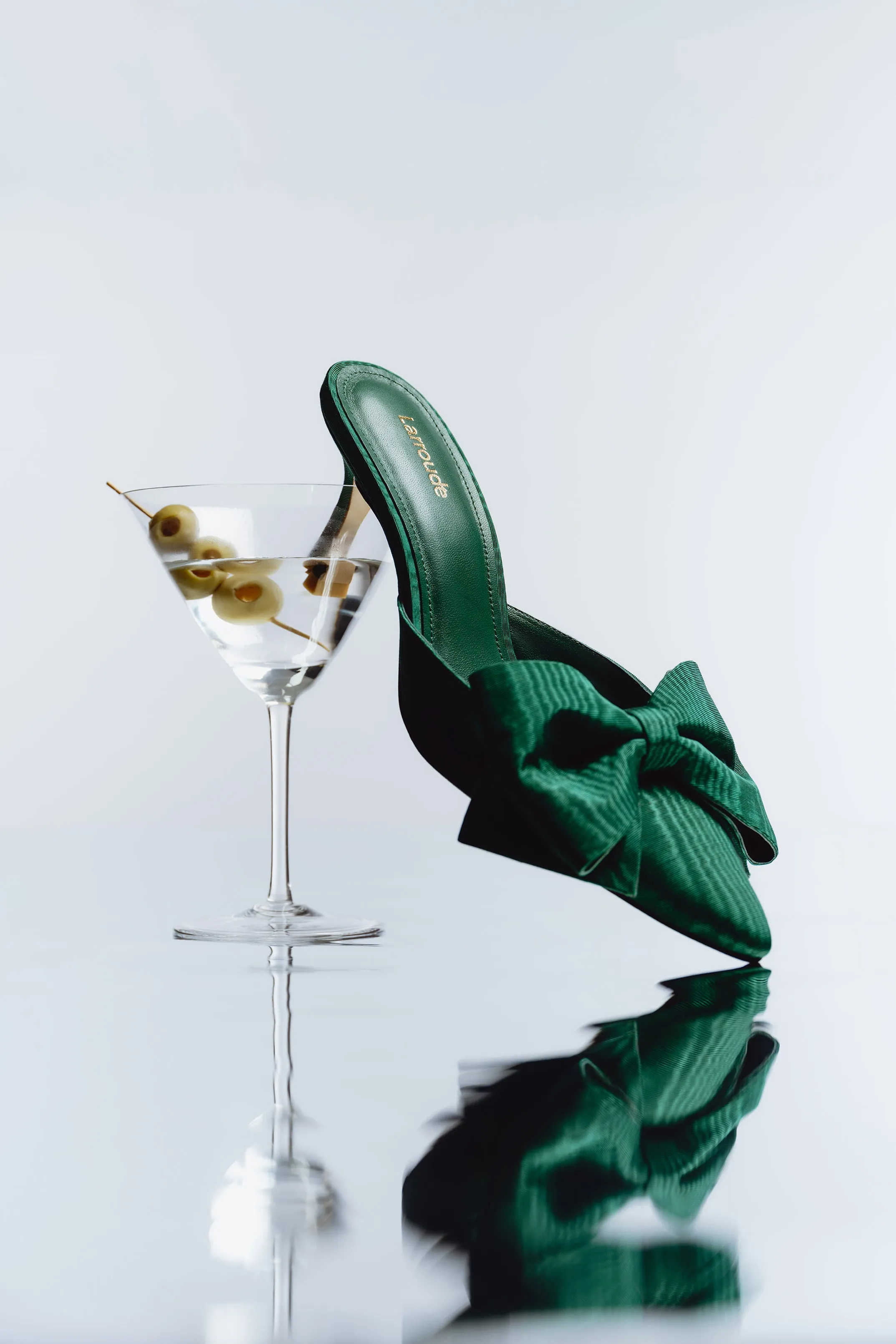 Mini Elle Pump In Emerald Fabric,Women Heel