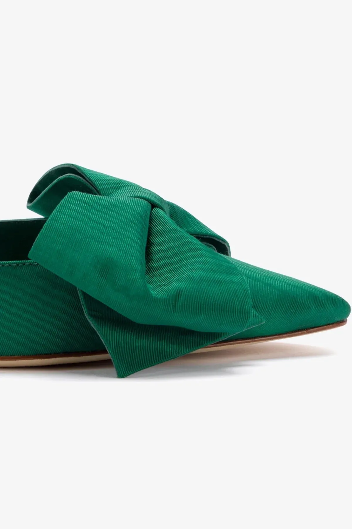 Mini Elle Pump In Emerald Fabric,Women Heel