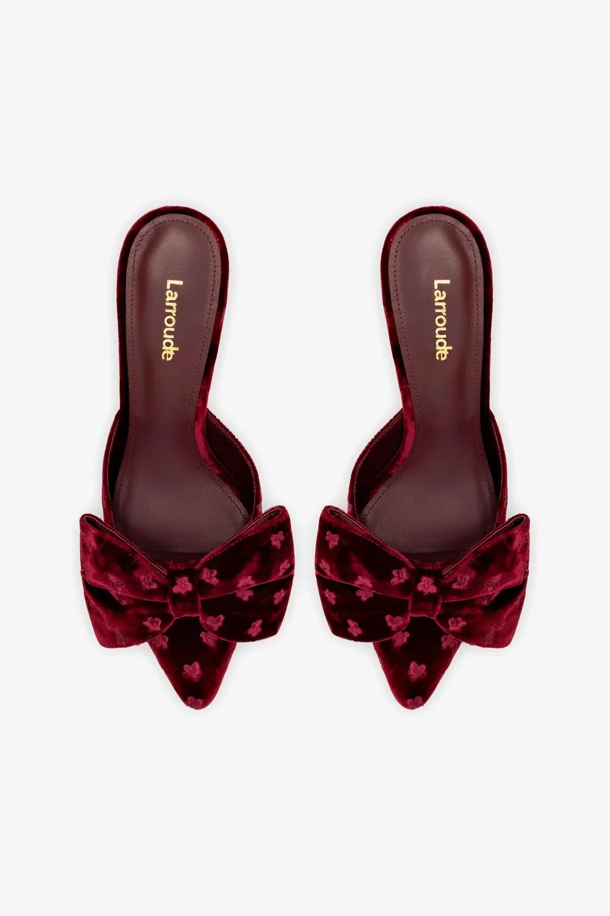 Mini Elle Pump In Wine Velvet,Women Heel