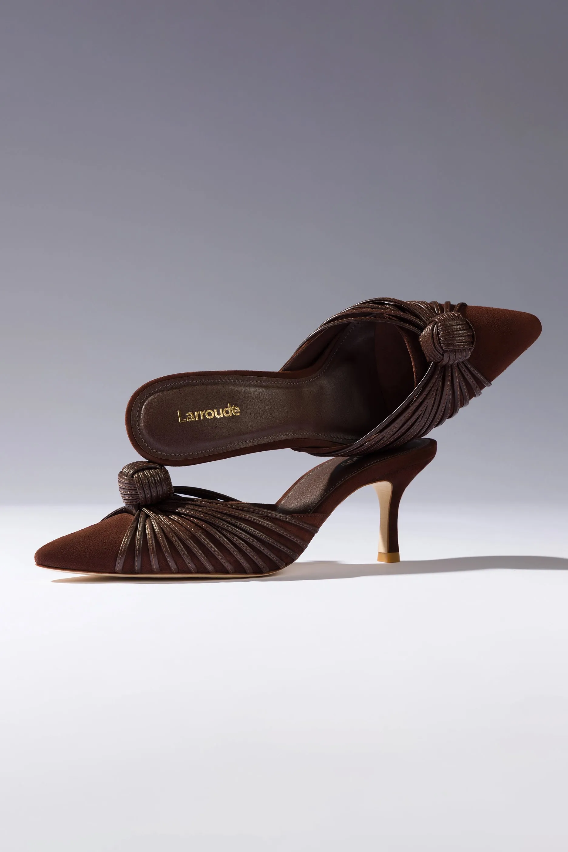 Mini Valerie Pump In Brown Suede,Women Heel