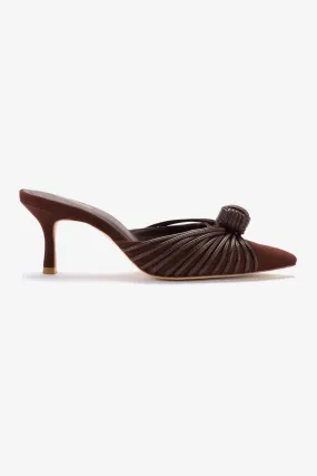 Mini Valerie Pump In Brown Suede,Women Heel