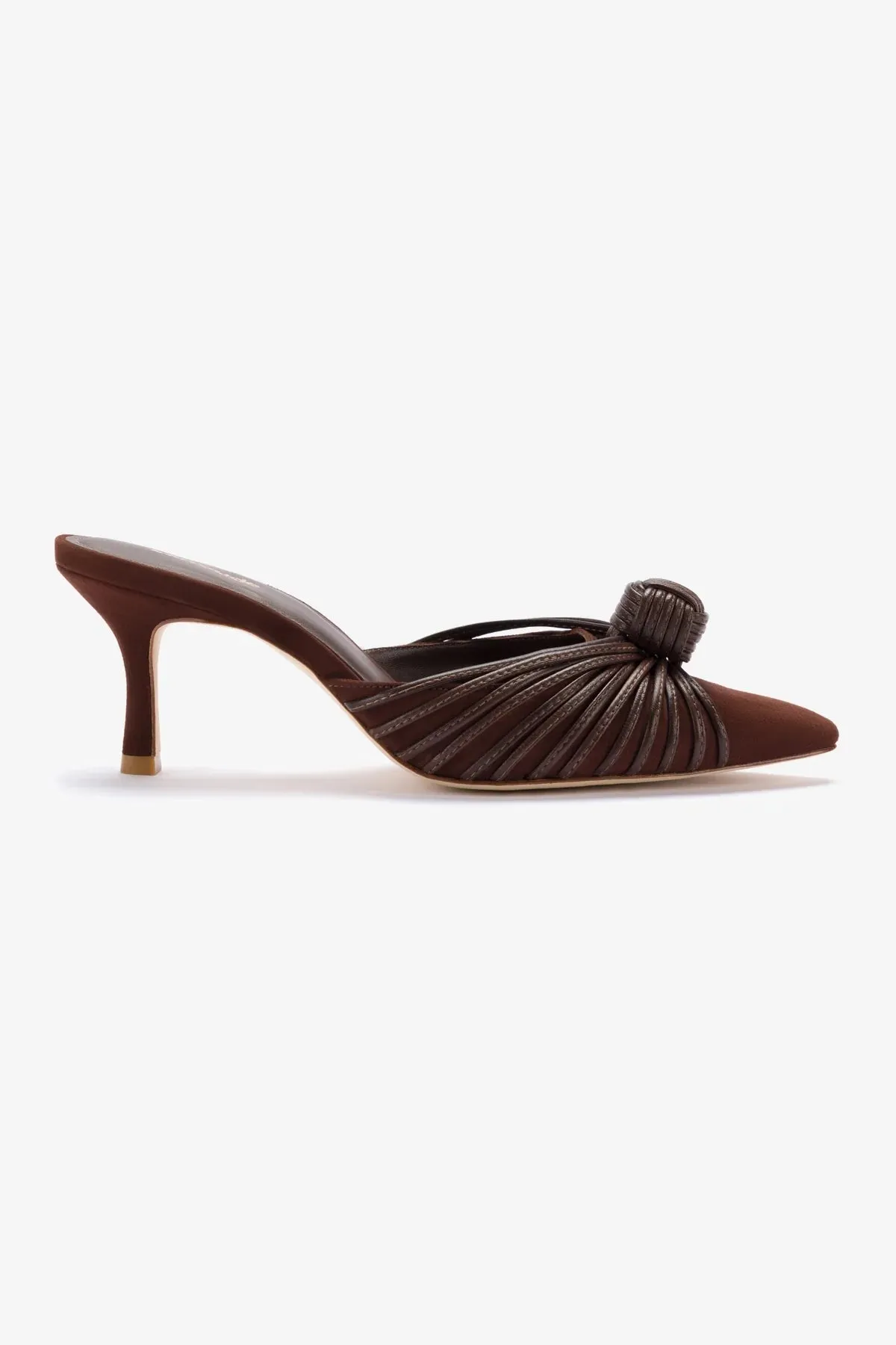 Mini Valerie Pump In Brown Suede,Women Heel