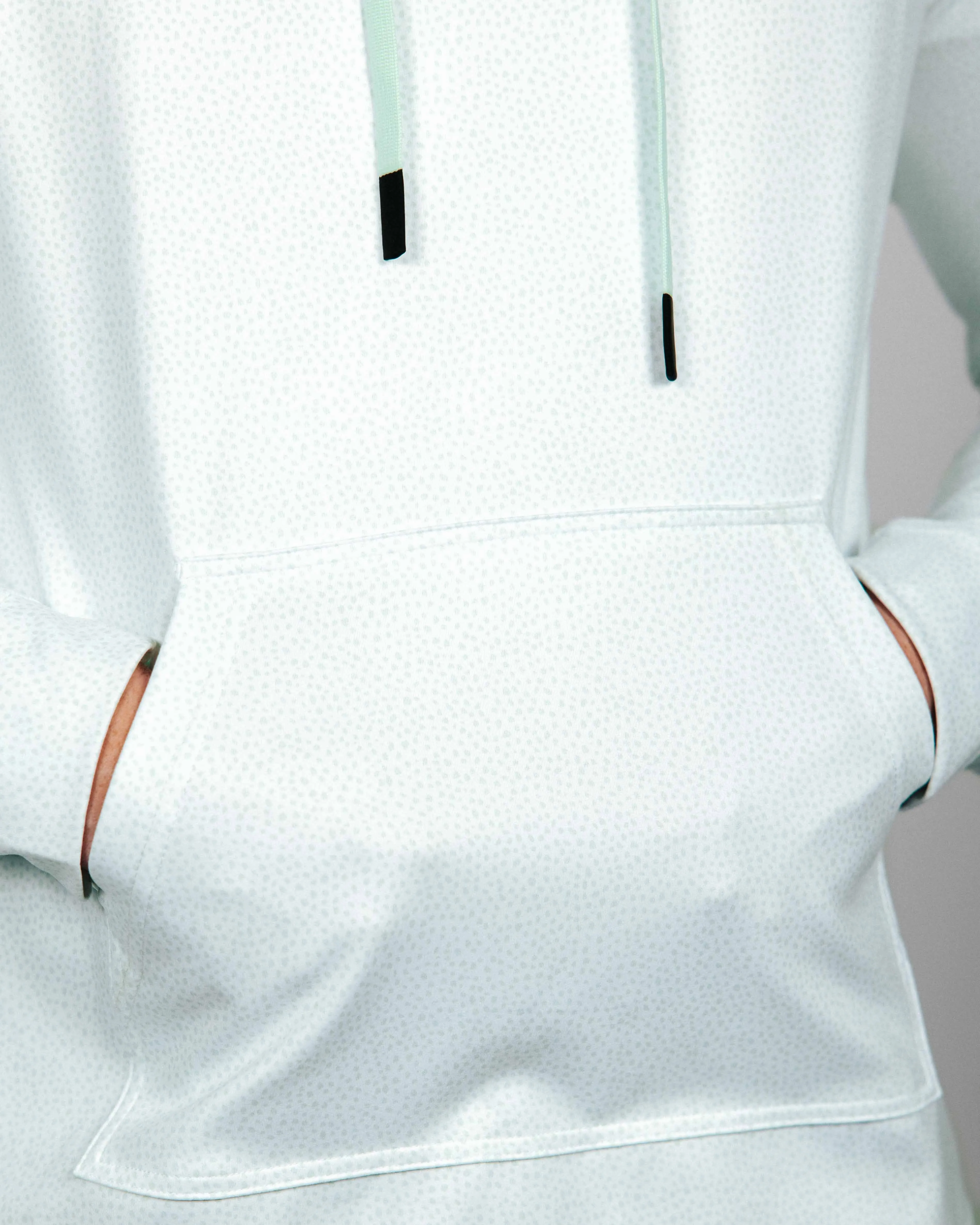 Mint Pebble Golf Hoodie,Men