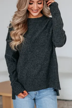 Naomi Knit Sweater - Charcoal,Women Sweater