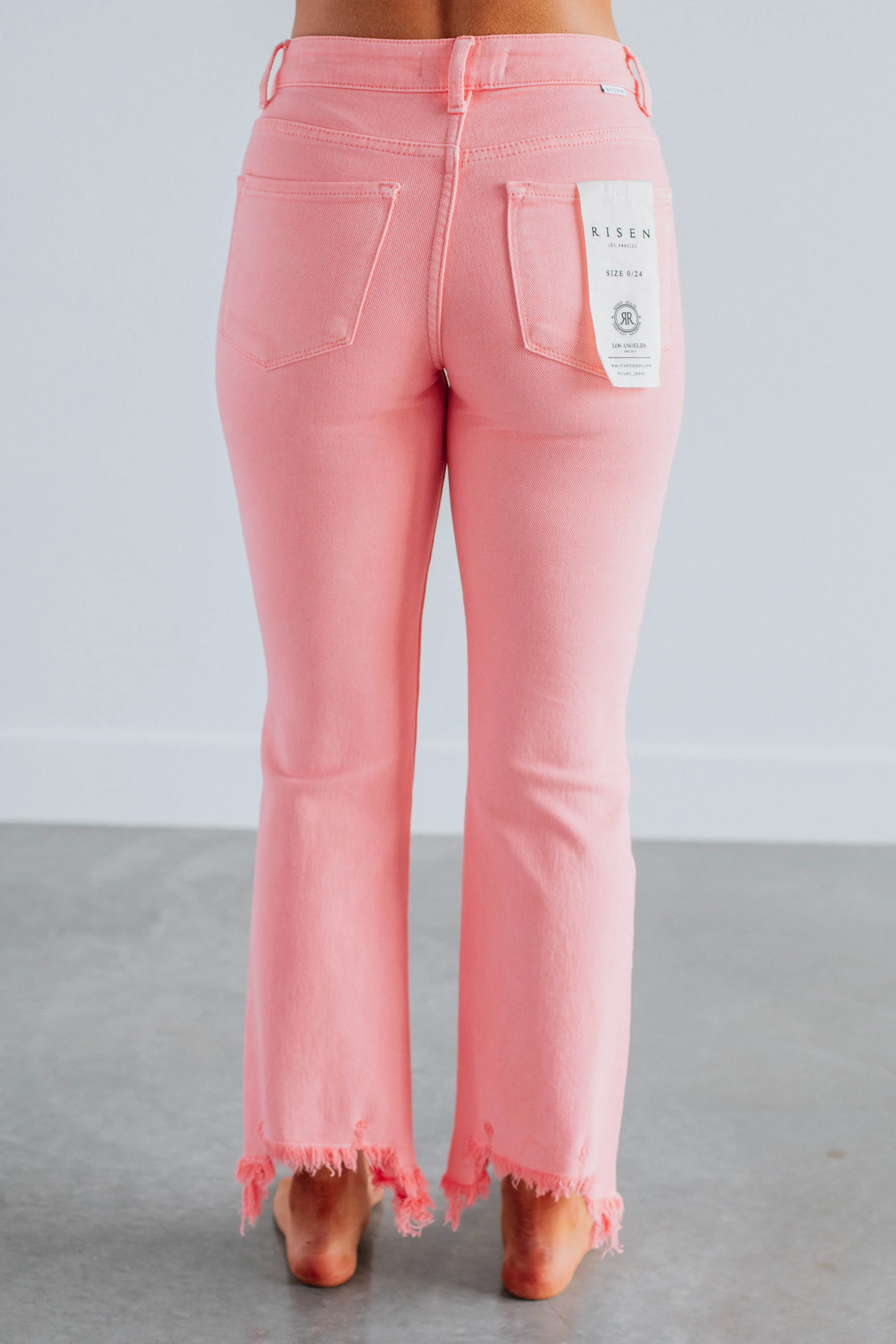 Neona Risen Jeans - Flamingo,Jeans Women